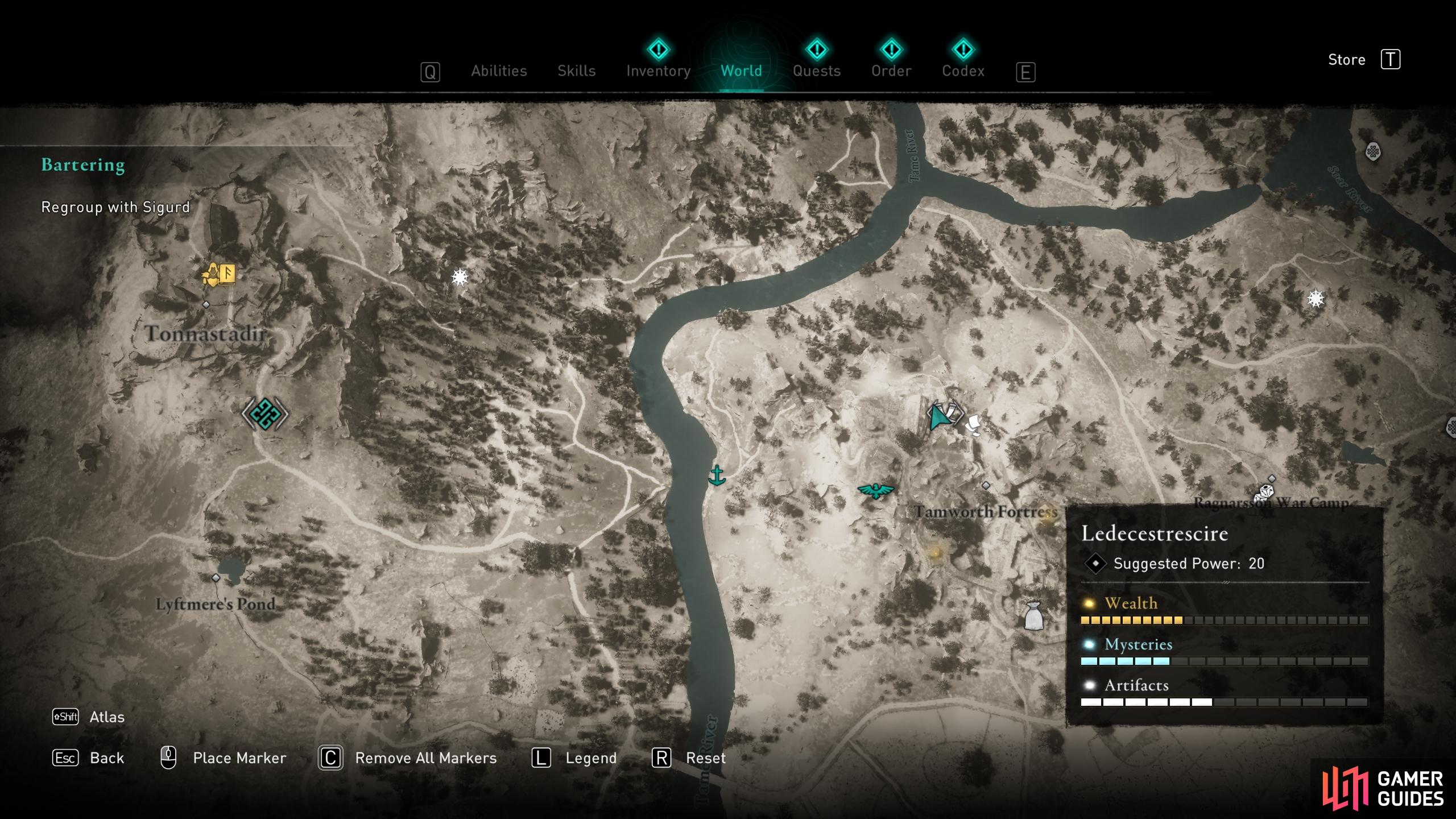 Assassin's Creed Valhalla Mission The Alliance Map