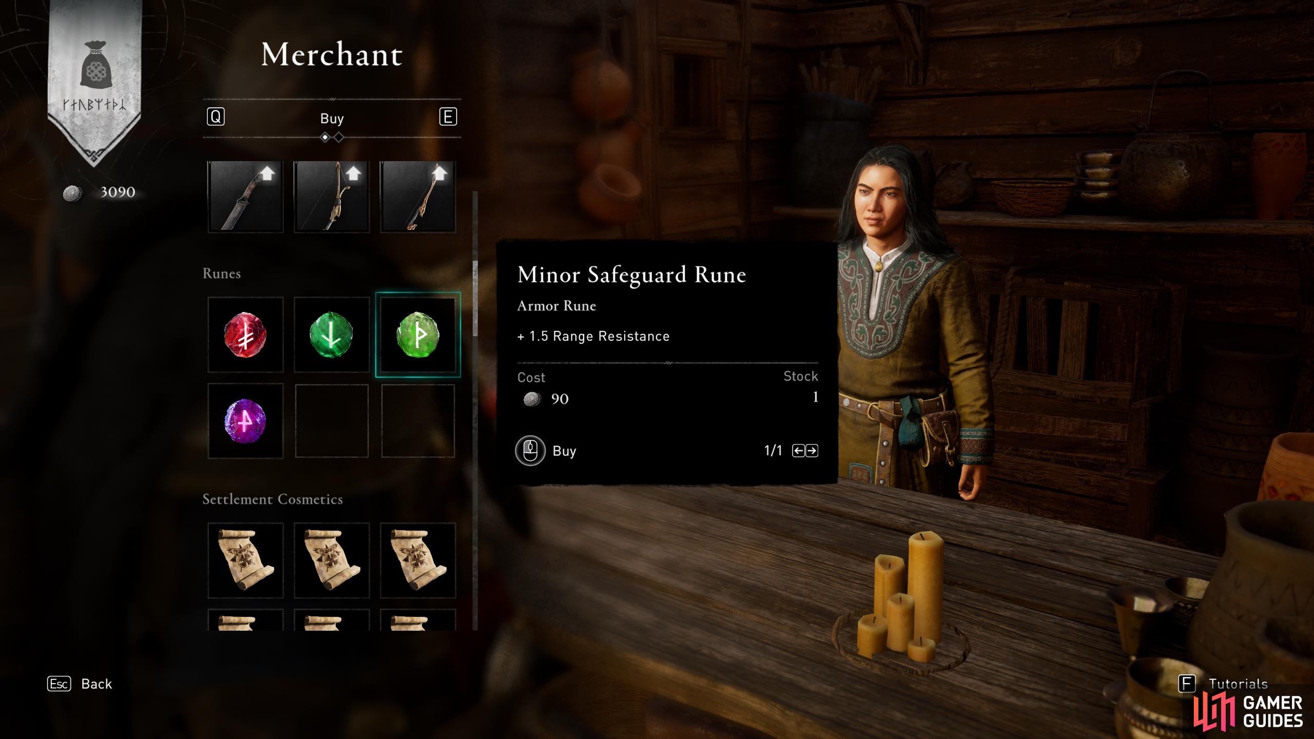 The trading post will provide you with a shop for runes, weapons, schematics, basic materials and more.