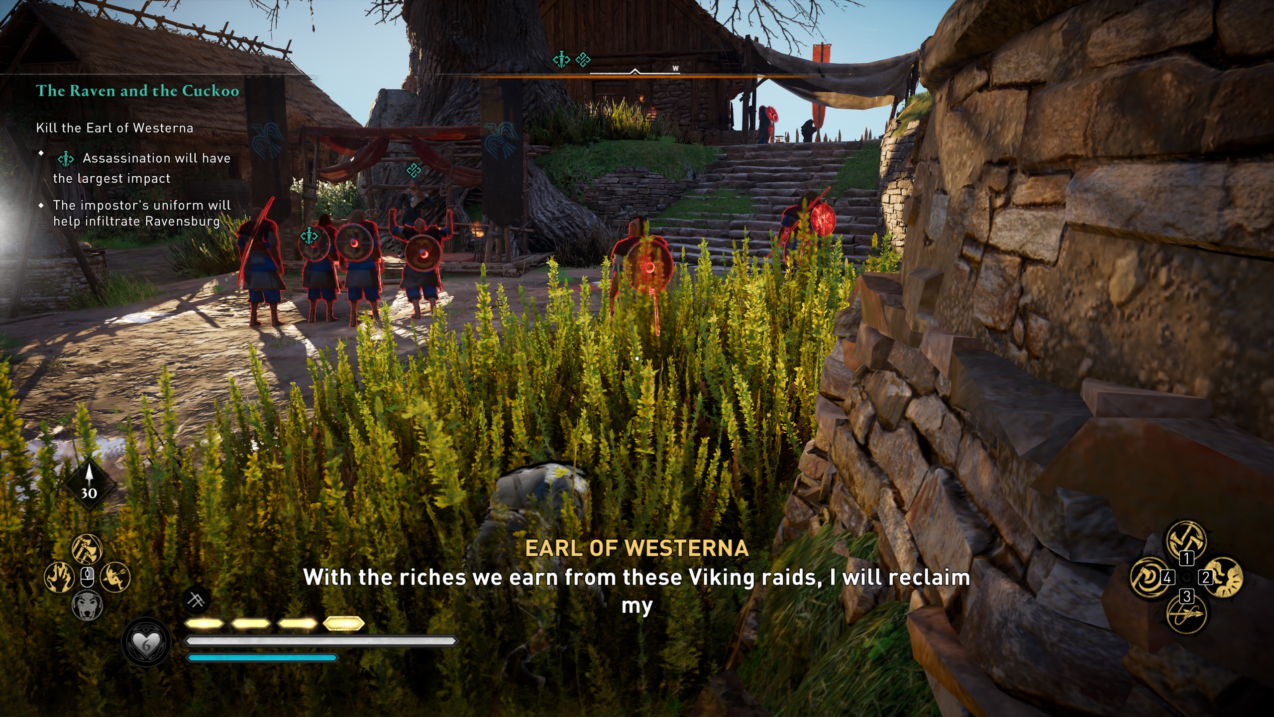 You can assassinate the Earl of Westerna from the shadows, or fight him head on.