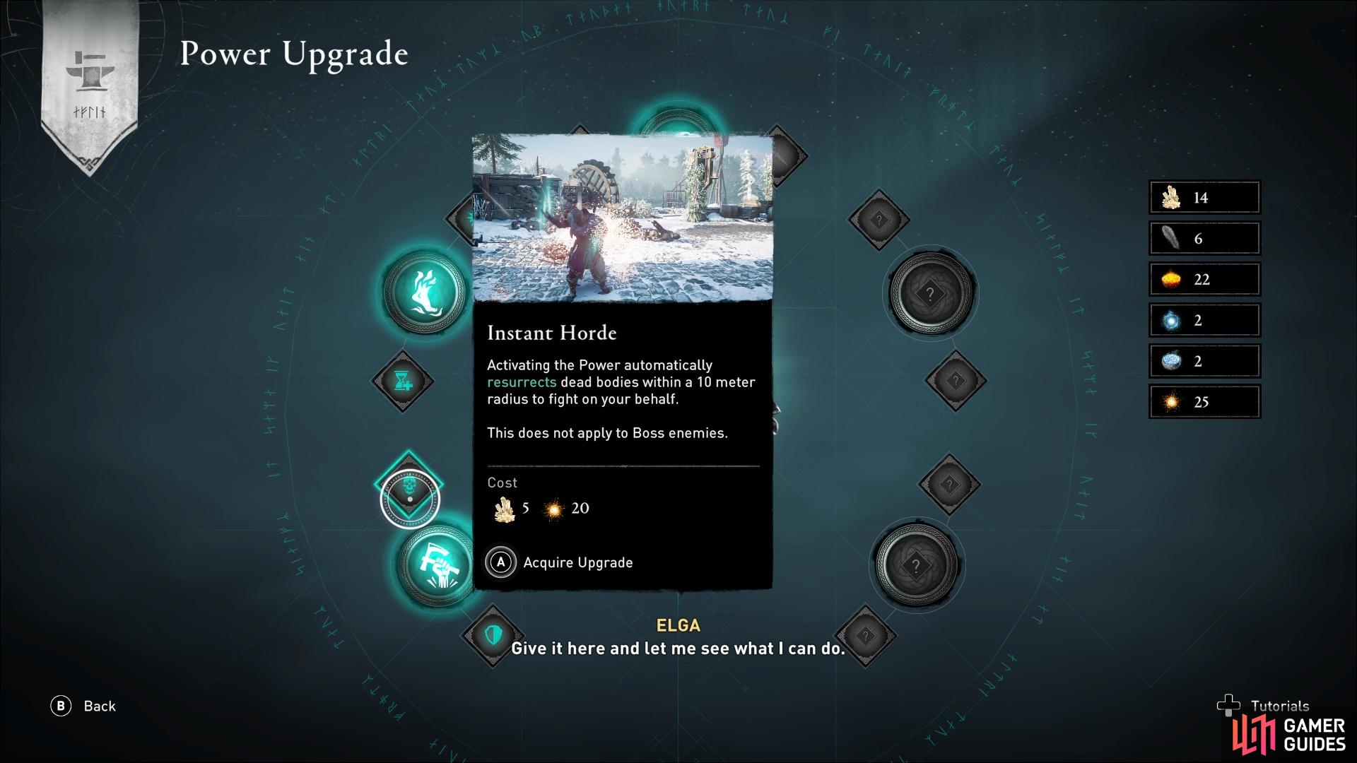 The Instant Horde upgrade lets you resurrect nearby dead bodies