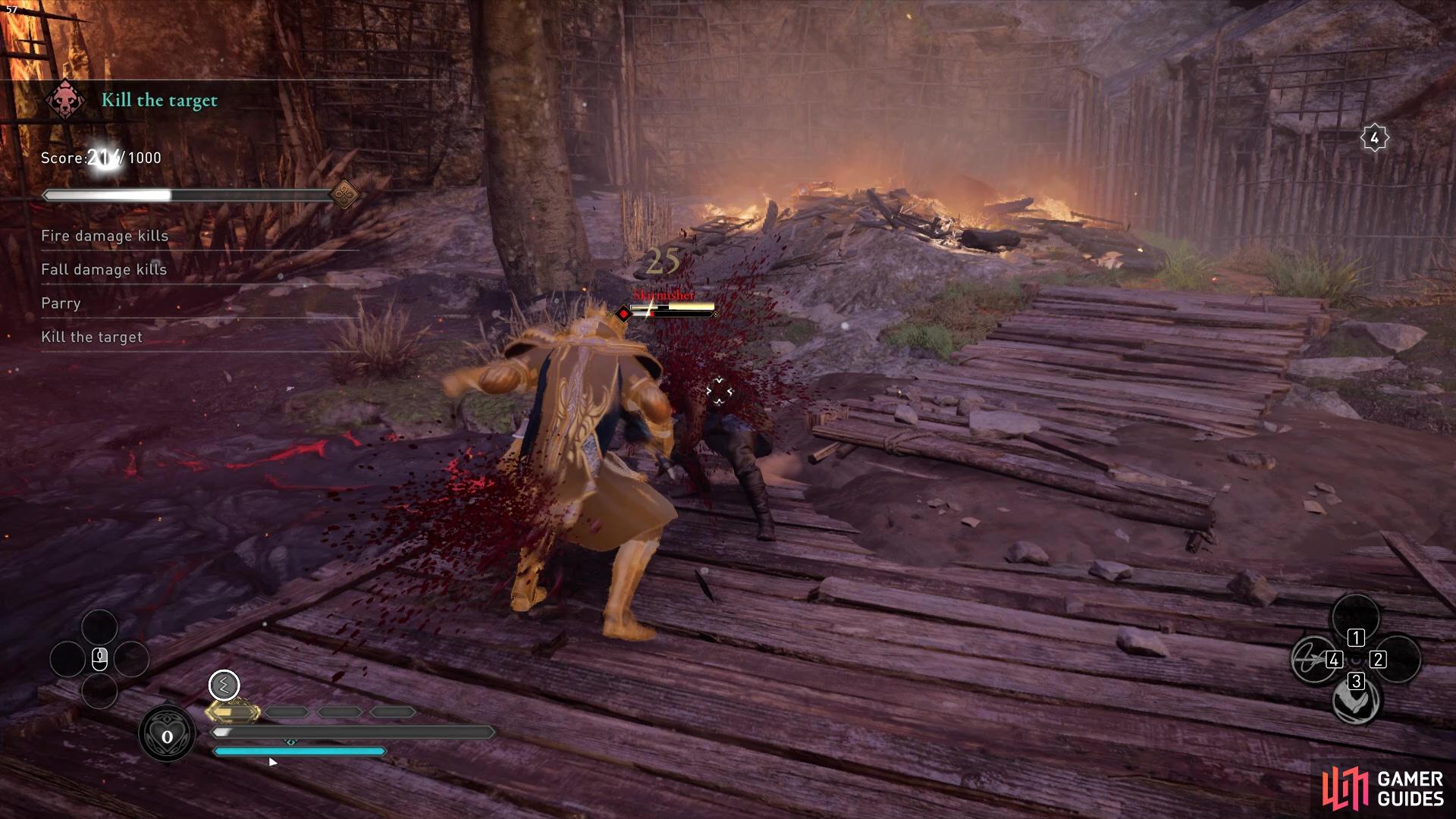Youll also need to parry some enemies to earn points towards the parry objective.