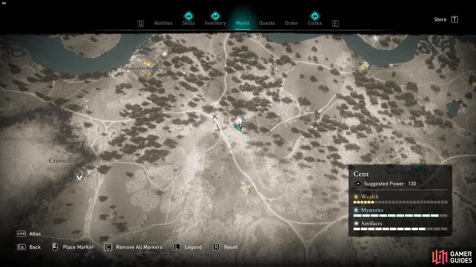 This Roman Artifact can be found southeast of the Lolingestone Bandit Camp