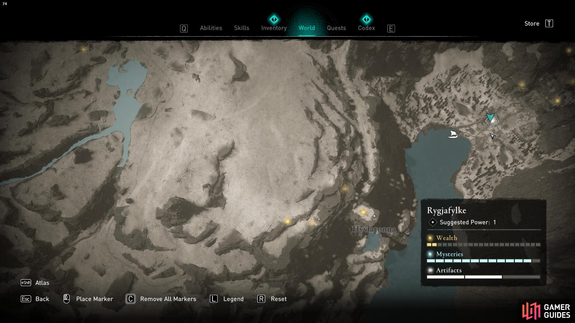 The treasure hoard map is located in Kjotves Fortress