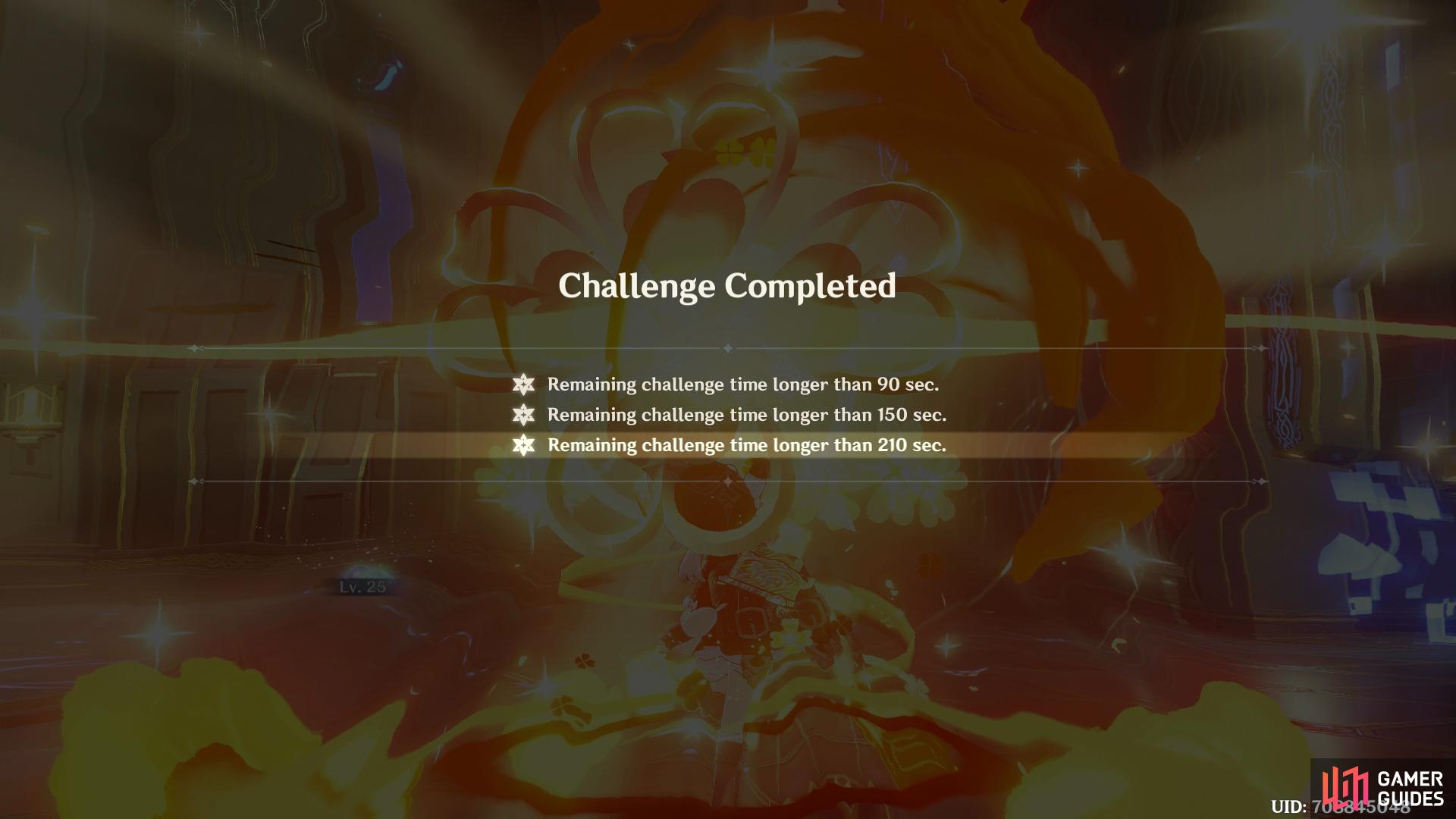 you will get one Abyssal Star per each challenge completed