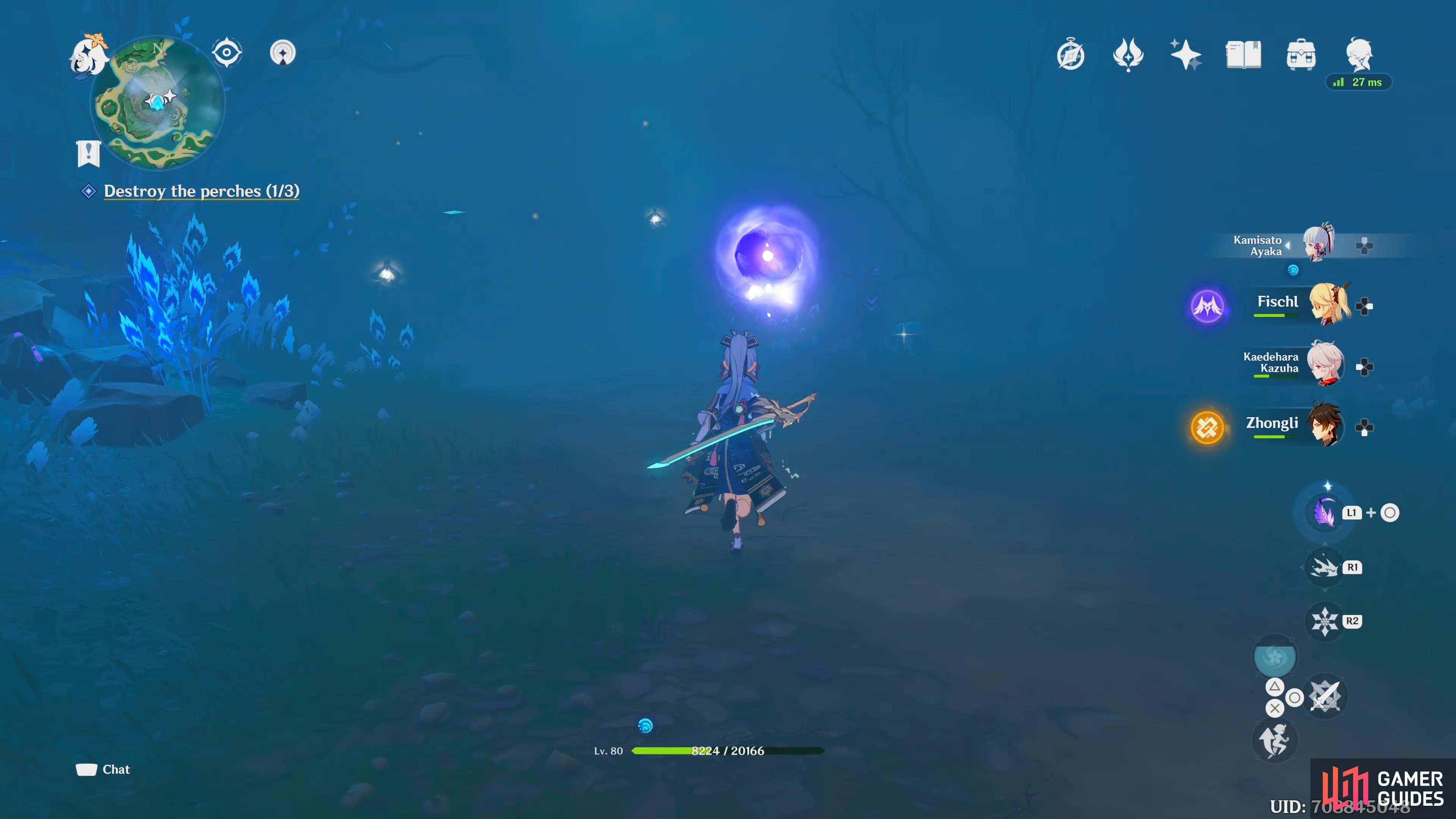 Although the game tells you to use your Elemental Sight, sometimes it won't show you where the orbs are