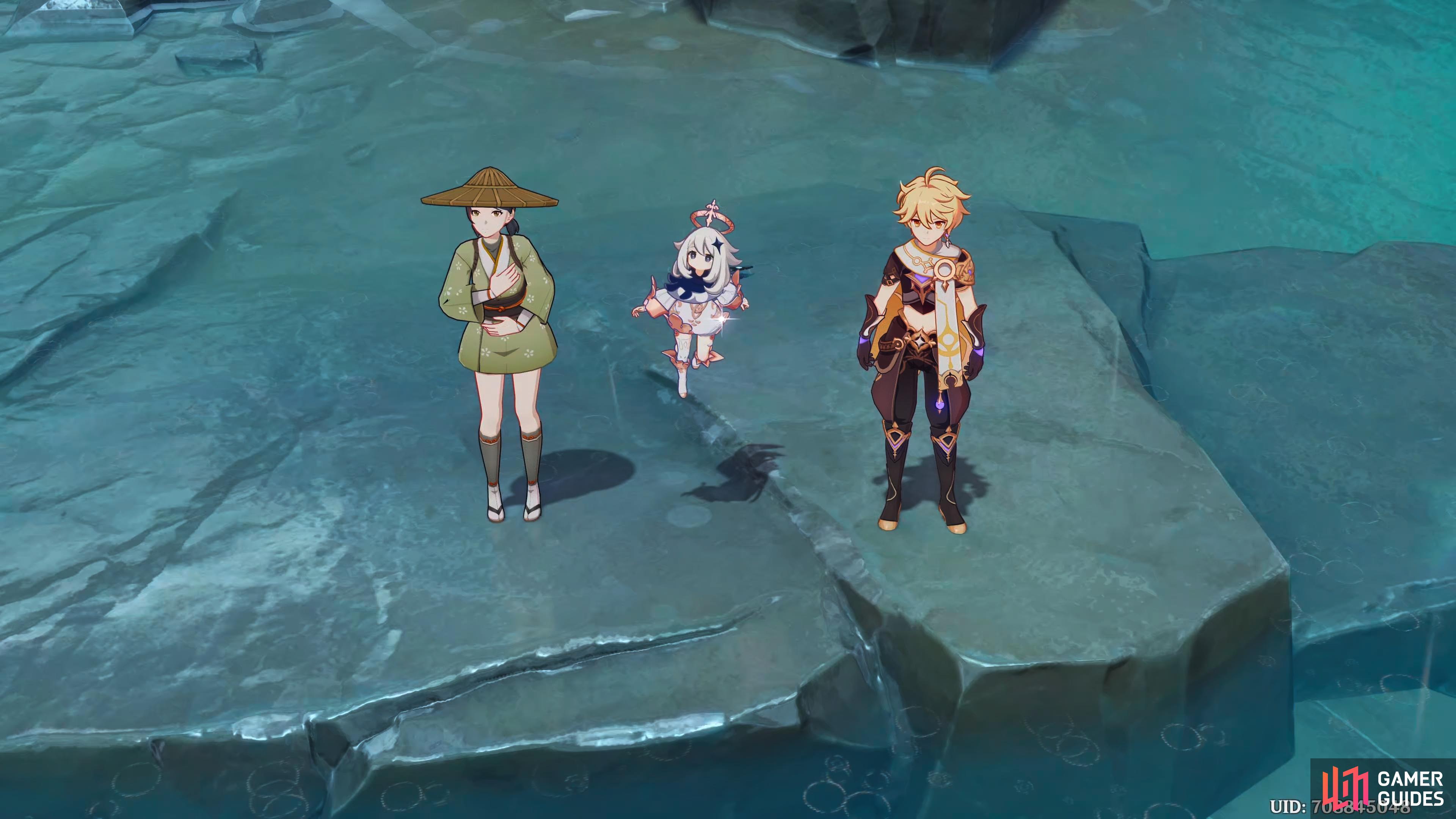 The Traveler, Paimon, and Kujirai make a big catch, but what could it be?