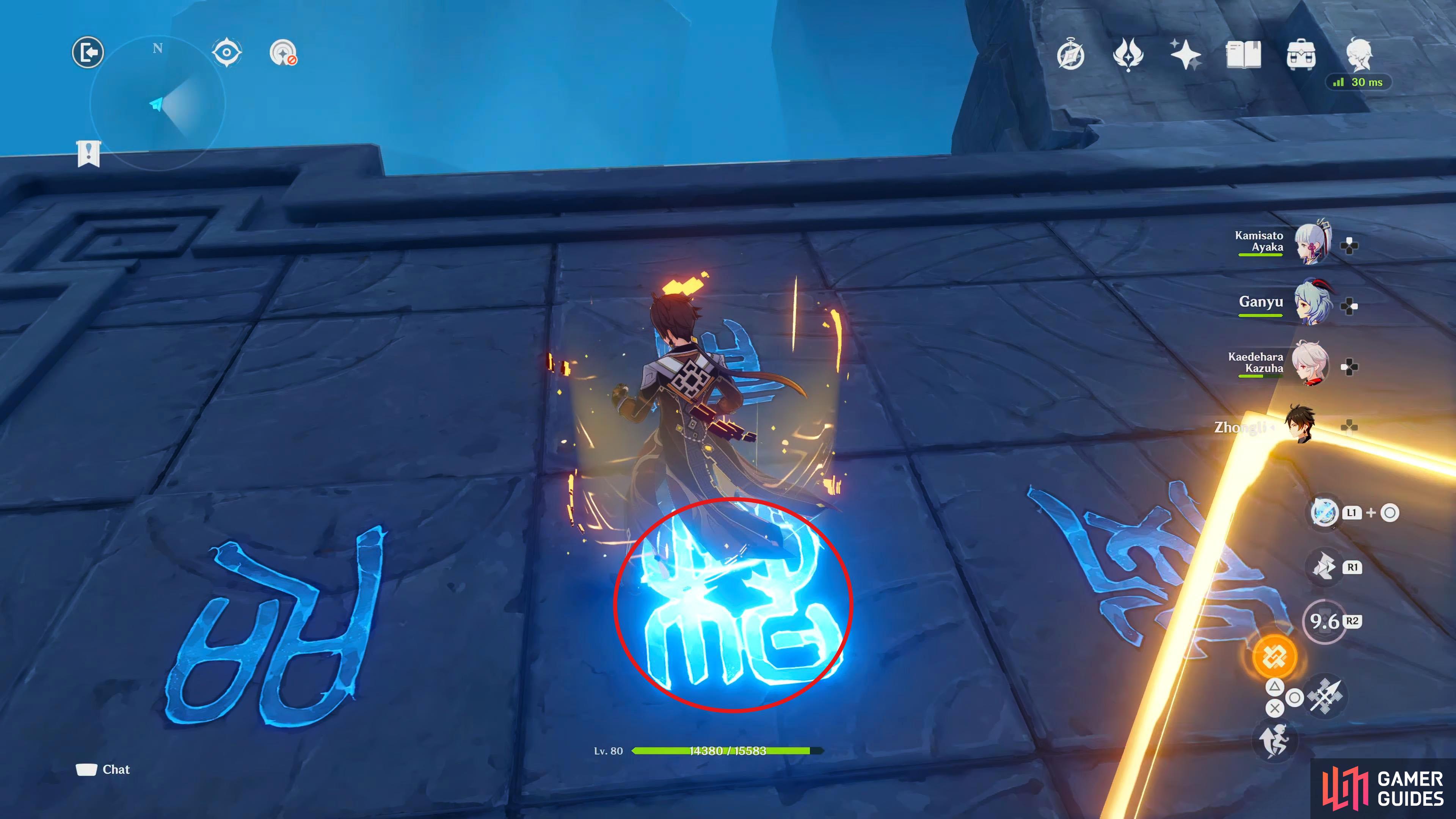 Stand on the correct rune to light them up