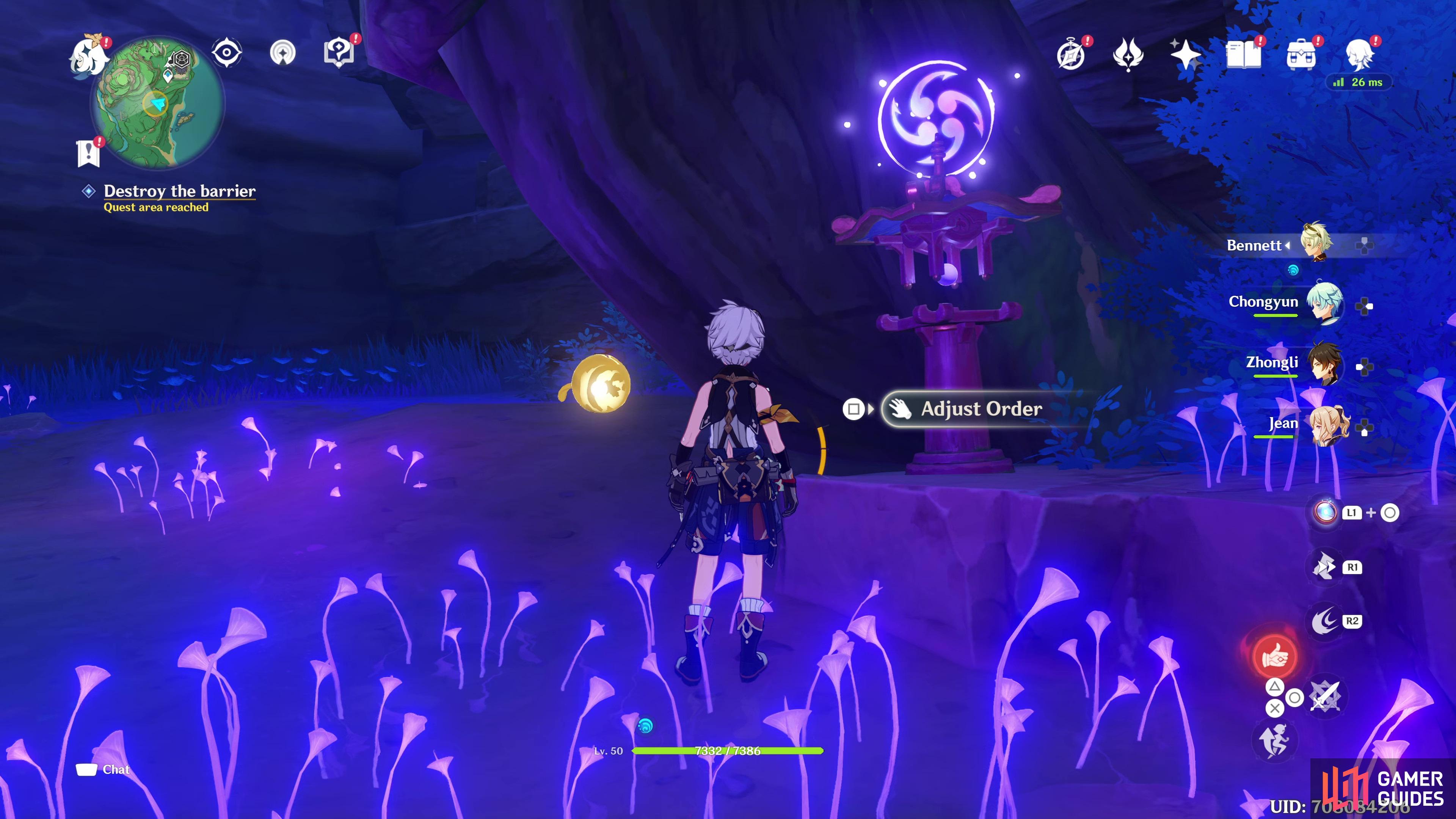 and set the bottom right totem to display 4
