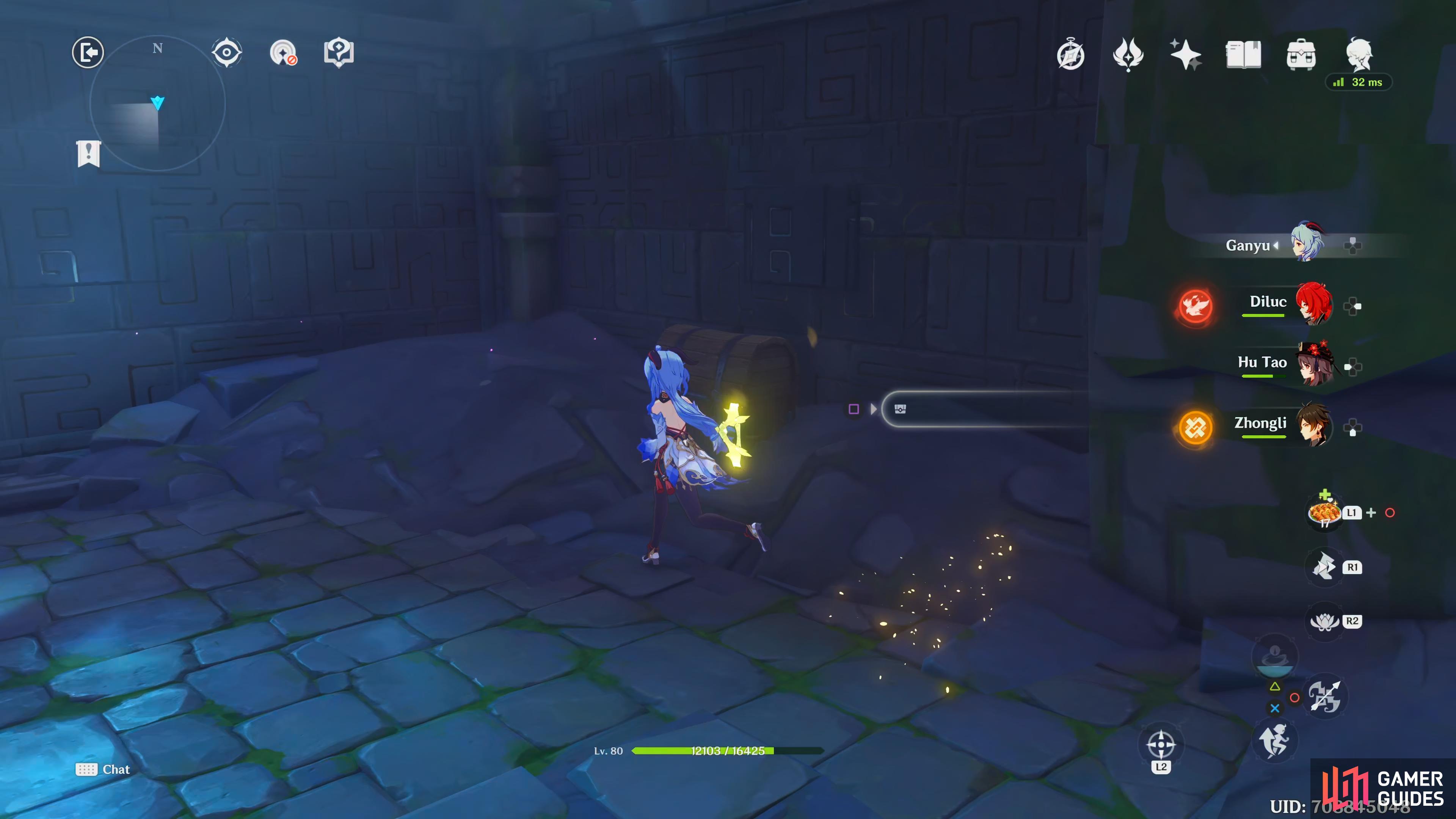you can also find one hidden behind the crates at the corner of the corridor.