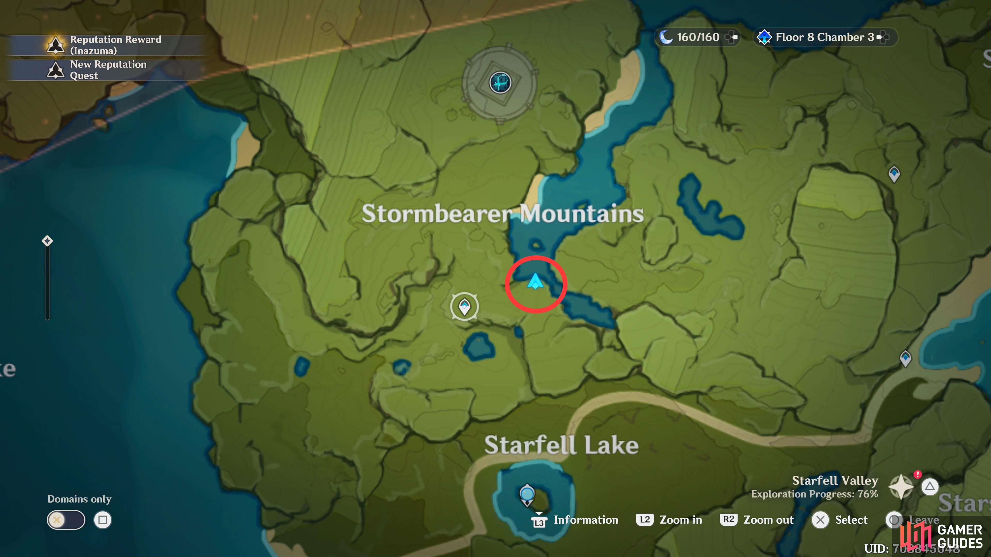 Titik Perikanan Pergunungan Timur Stormbearer adalah di sebelah timur Pegunungan Stormbearer