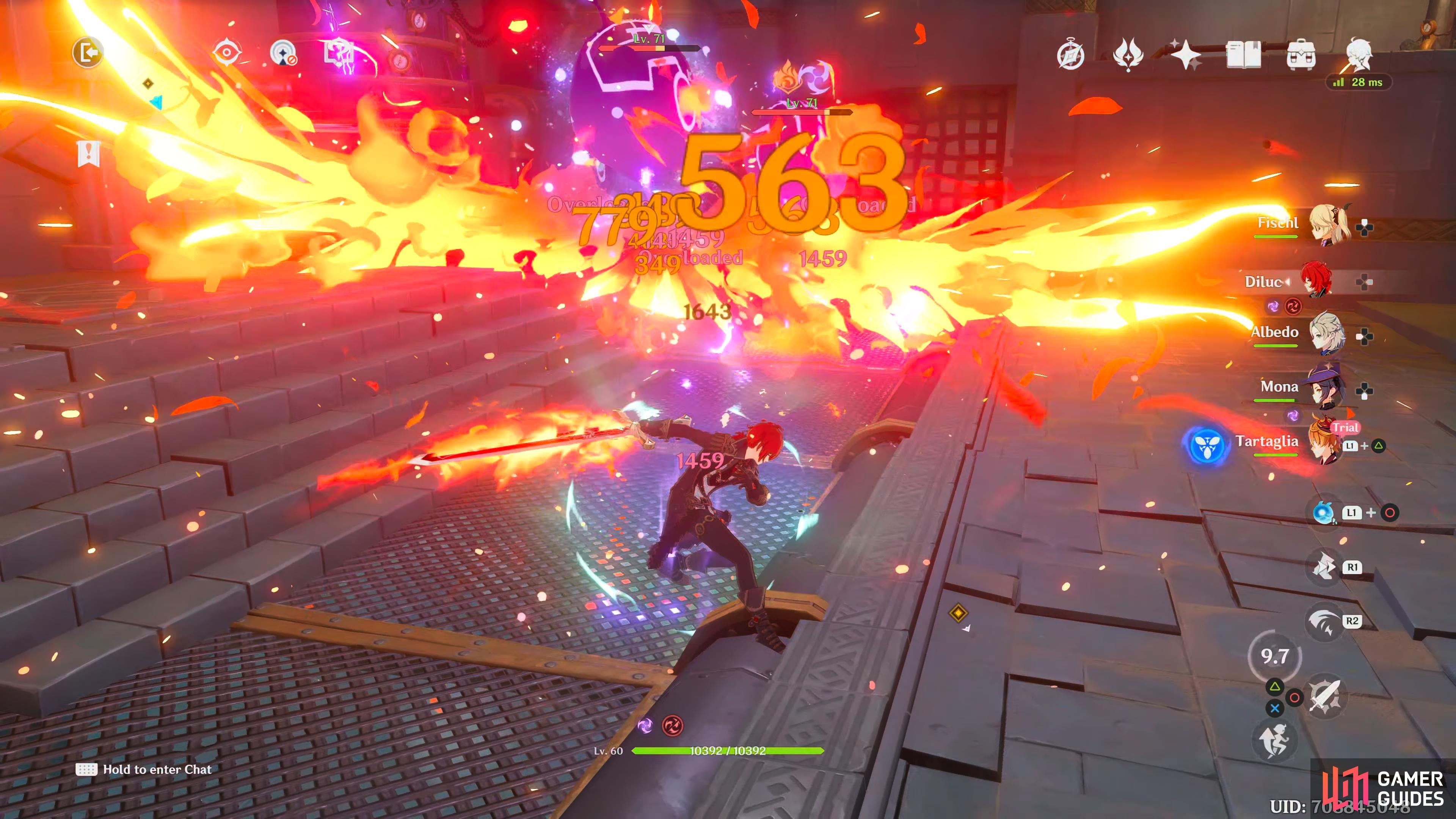 use Pyro against the Electro Slimes for major damage