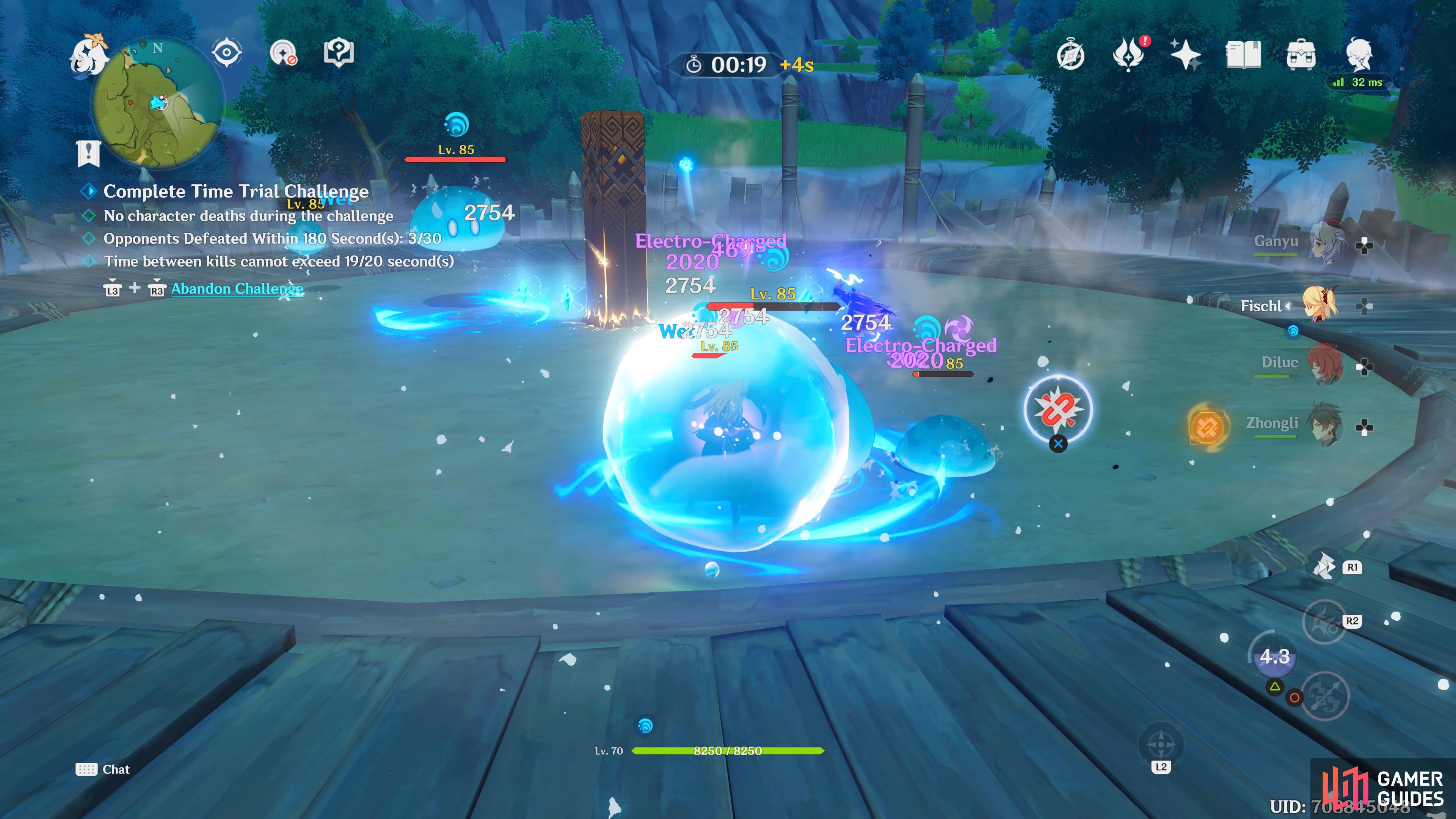 Make sure the enemies are constantly getting hit by Electro, so you can exploit the Arena Effect.