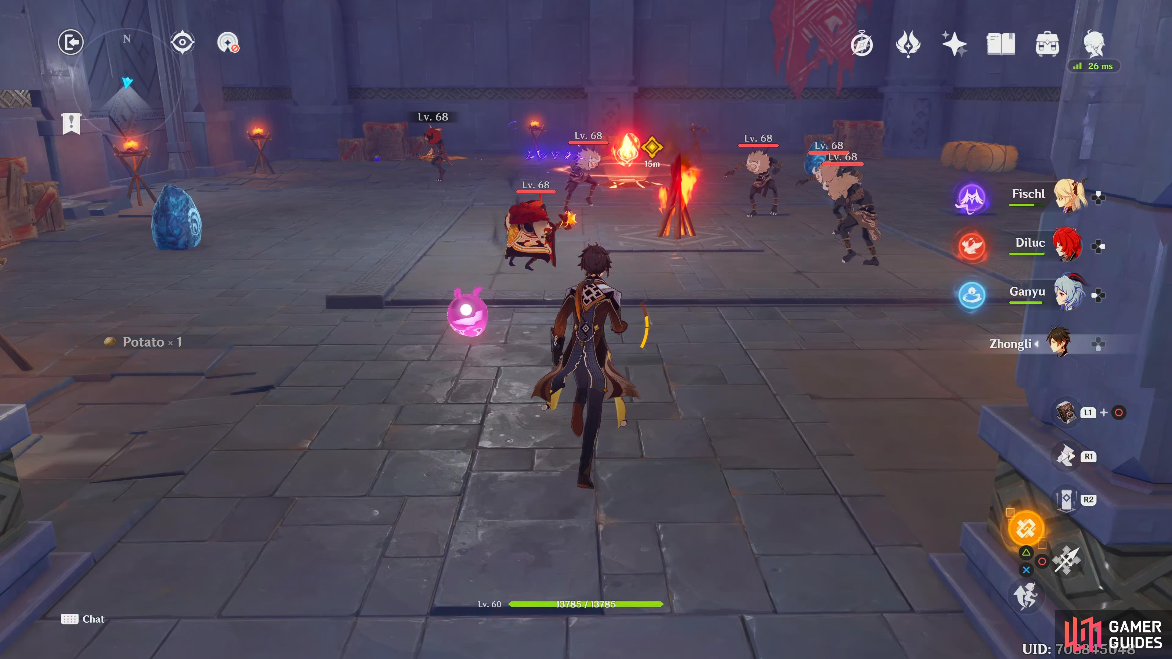 Attack the Hydro orbs around the arena to make the enemies wet.