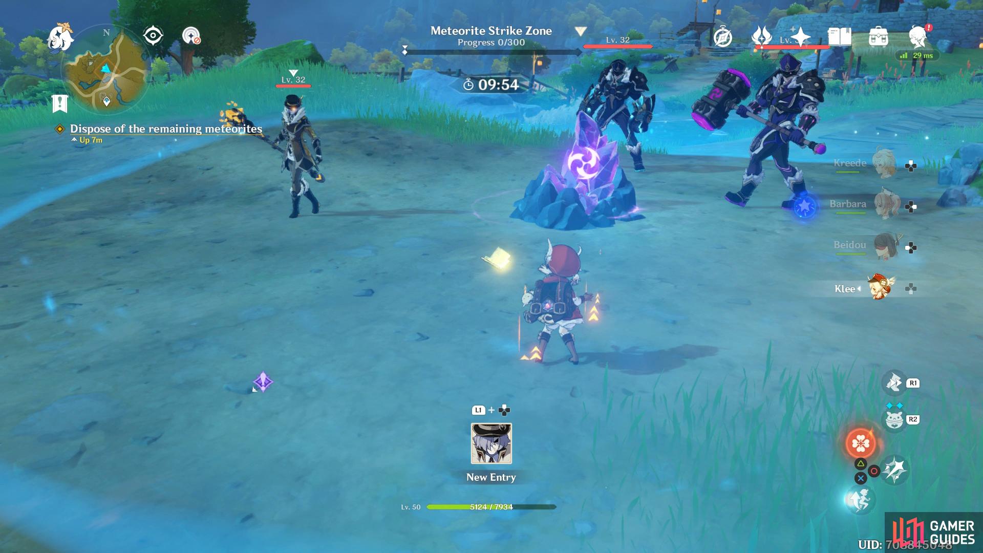 This meteorite challenge can be quite tough due to fighting the Fatui
