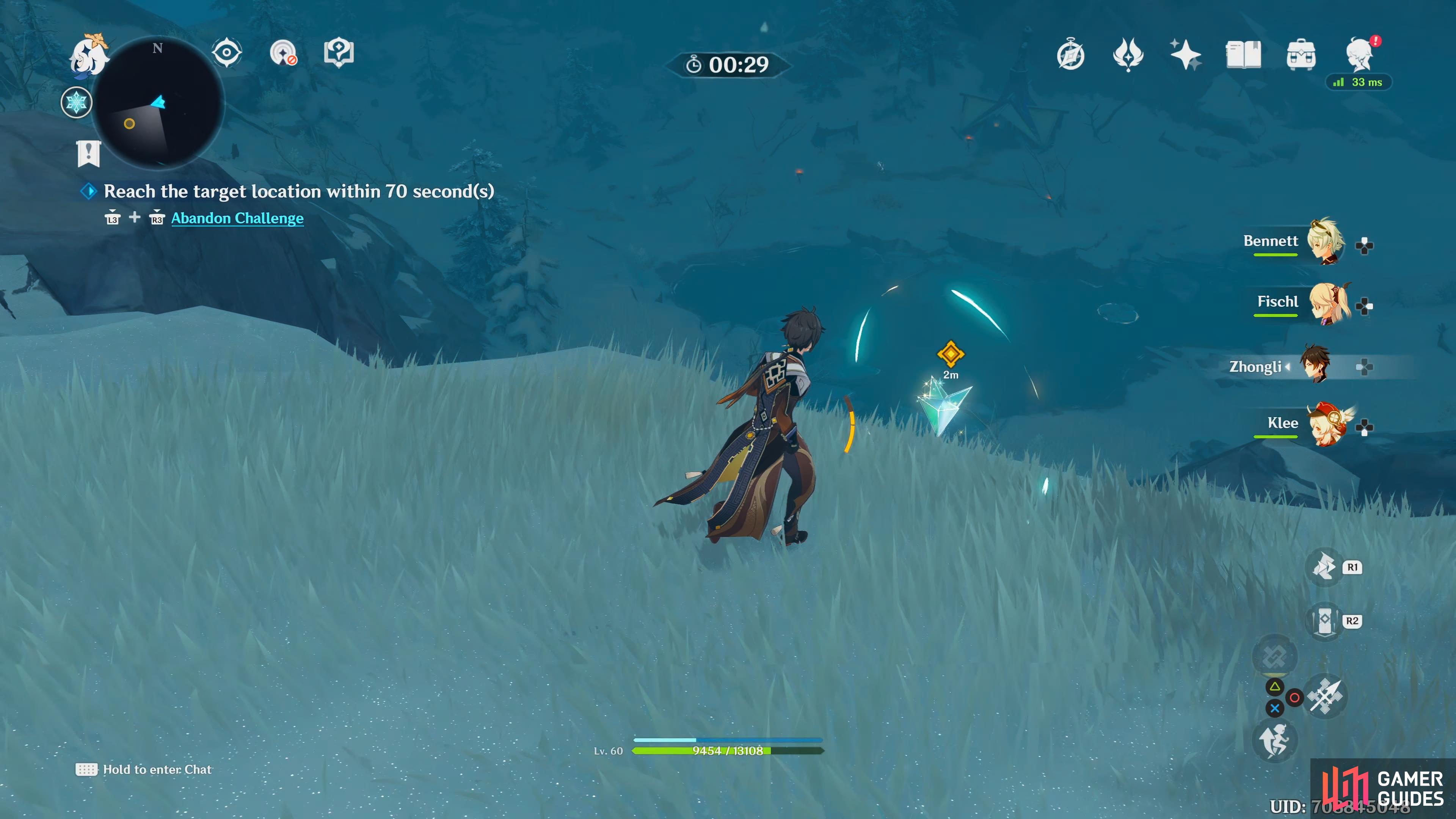 after each set of rings, pick up the glowing crystal to conjure up the next set.