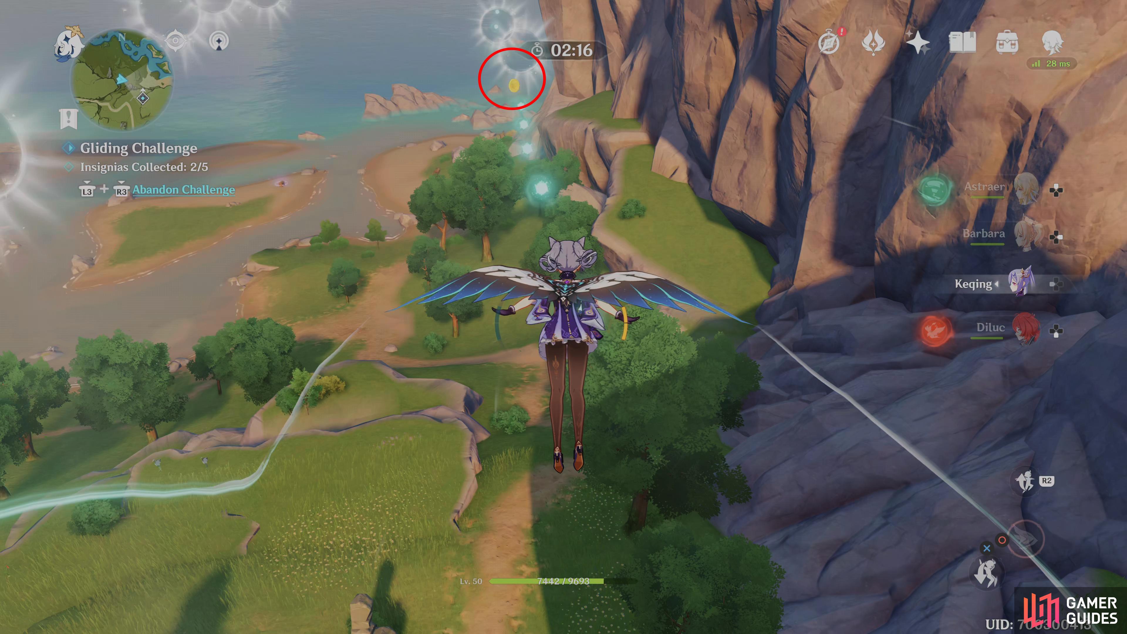 opt for the right path here and follow the particles to gain a Sprint for the 3rd Insignia