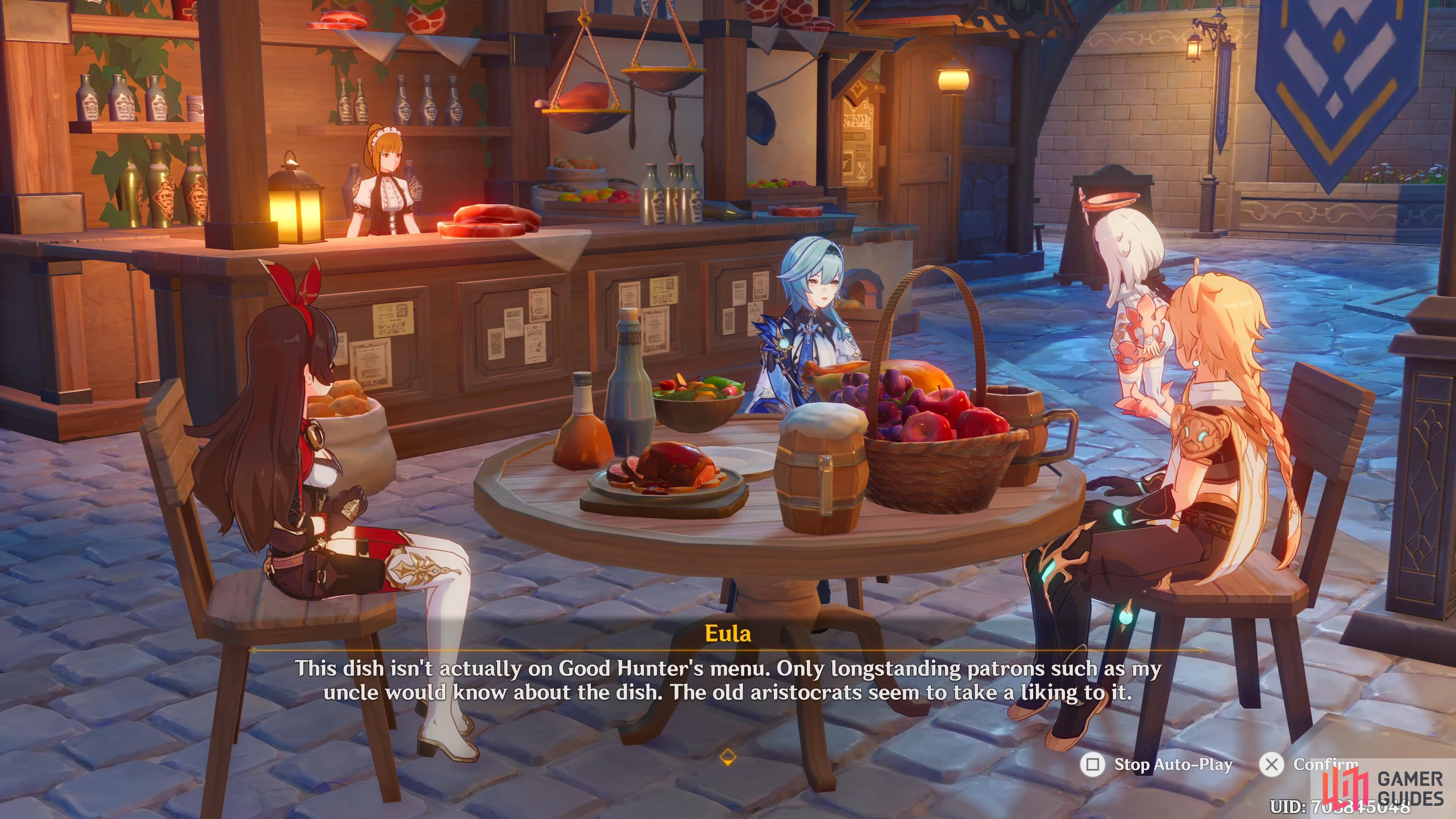 The team enjoying a hot meal after a tough training session in Dragonspine.
