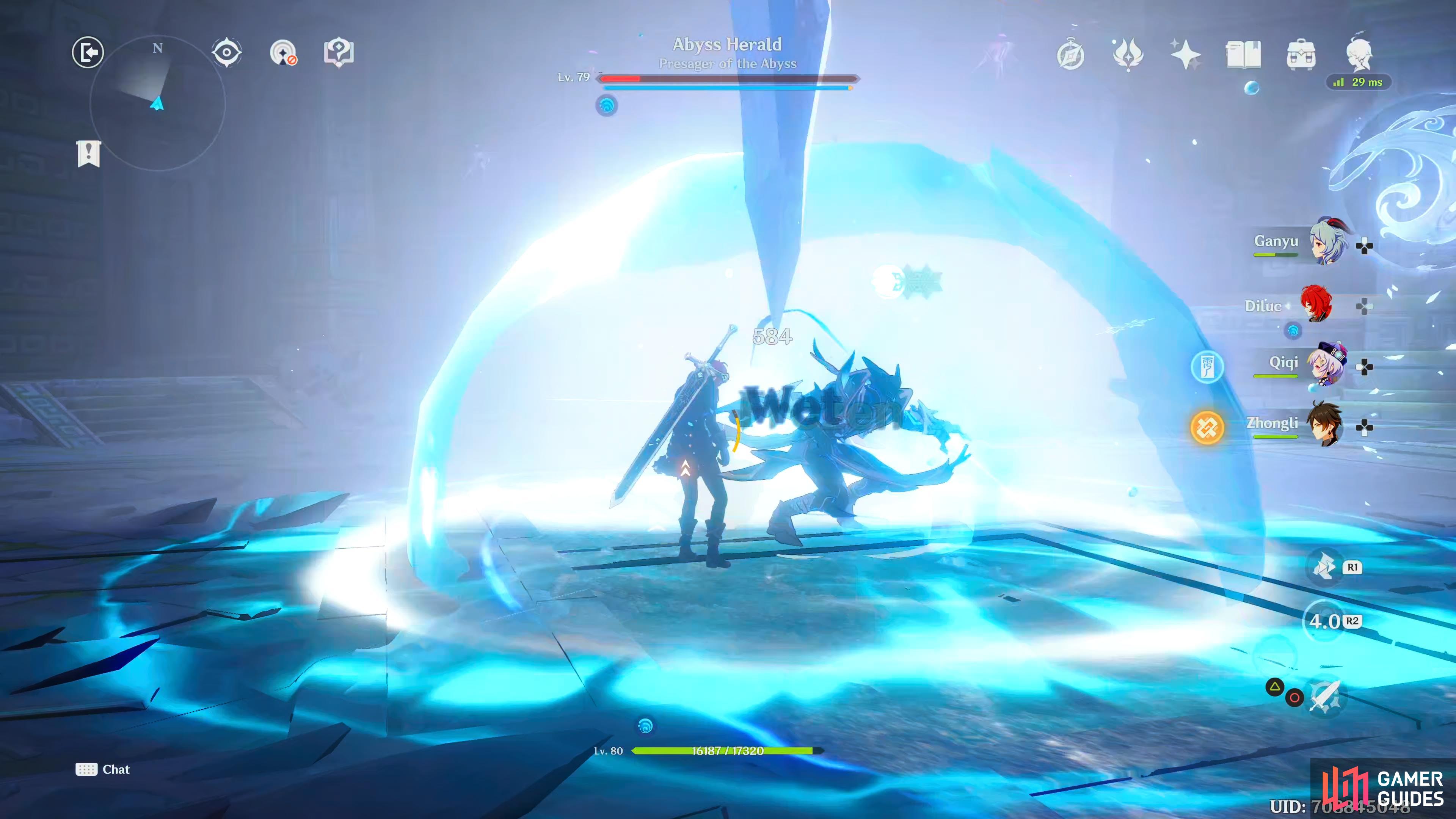 when the Herald gets low on health, it will cast Hydro Shield which'll give it a new lease of life.