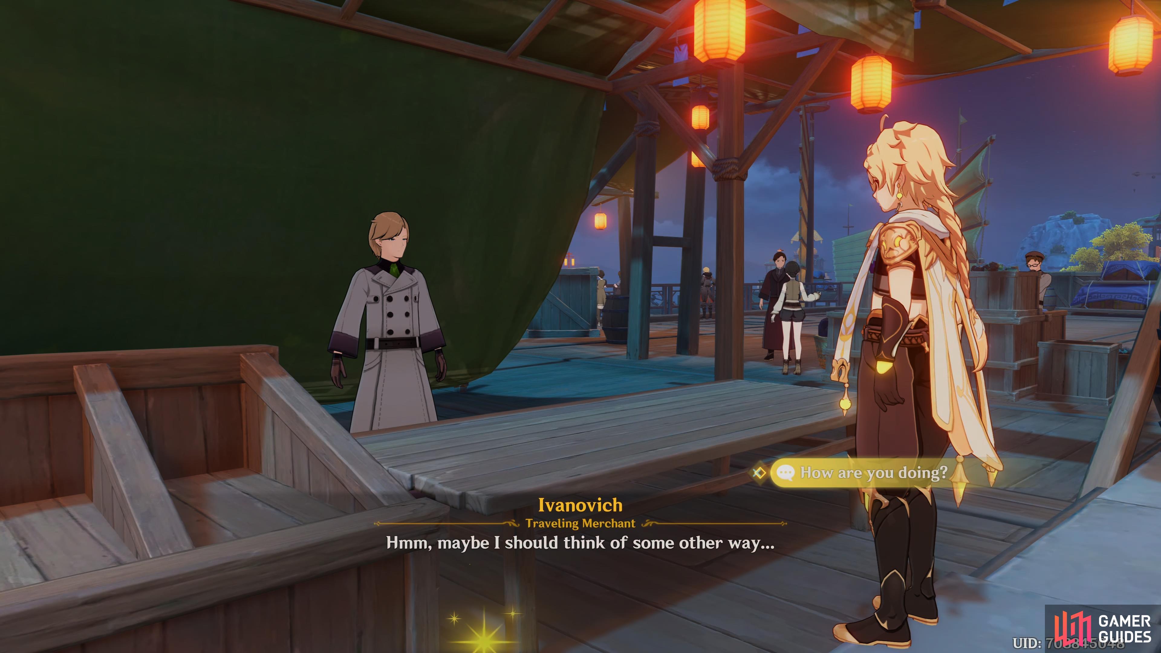 Ivanovich needs some Cor Lapis from Bolai