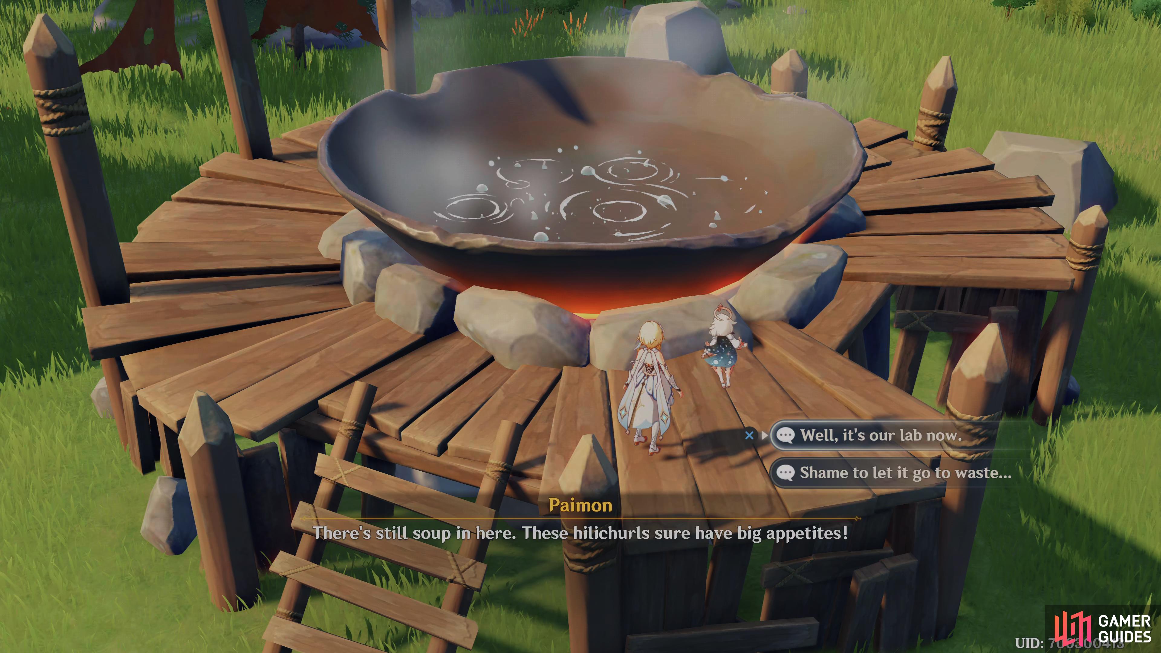 use any Pyro characters you have to heat up the pot before dealing with the enemies.