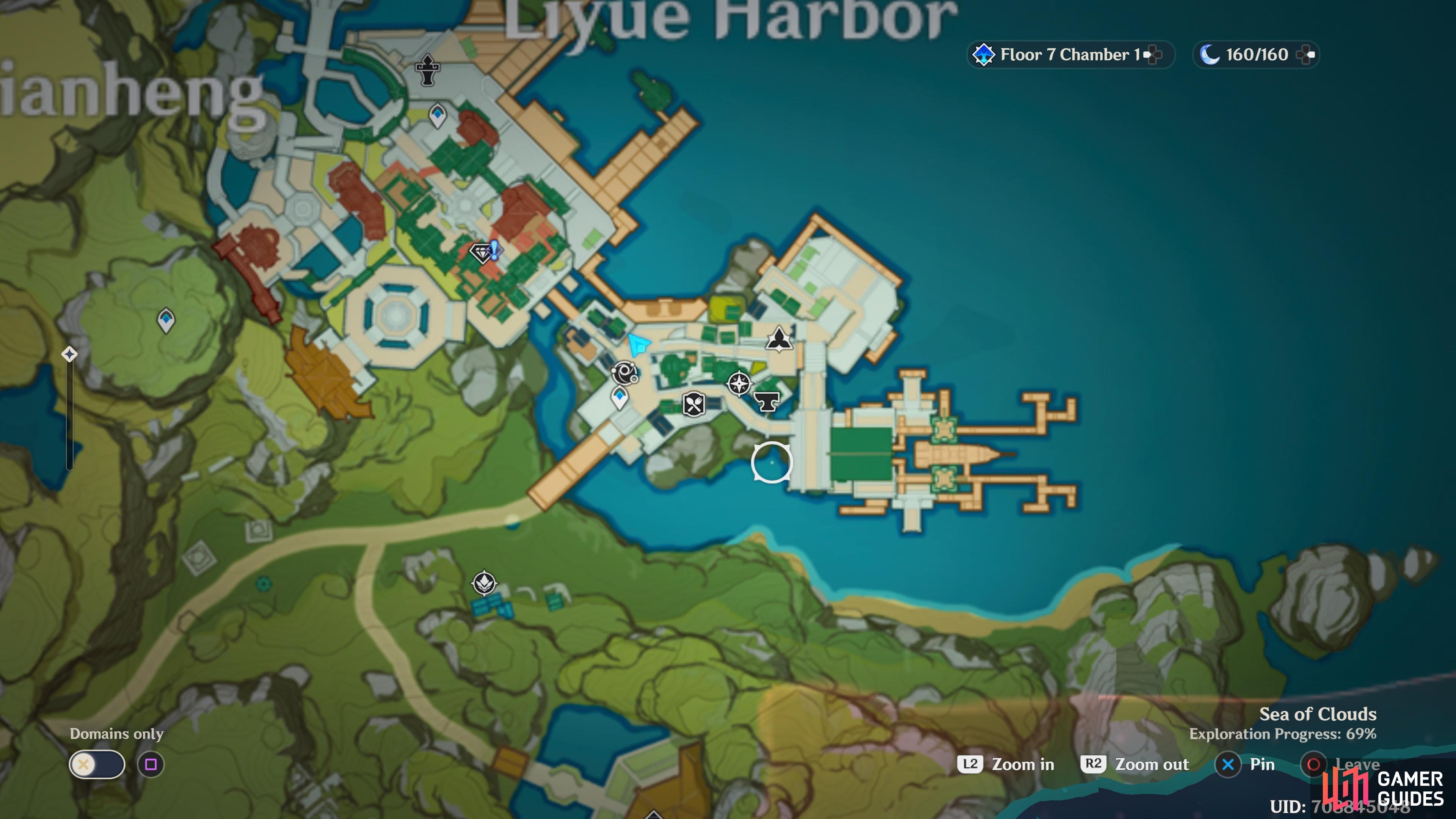 Shitou can be found at a stall just northeast of the southern Liyue Harbor teleport