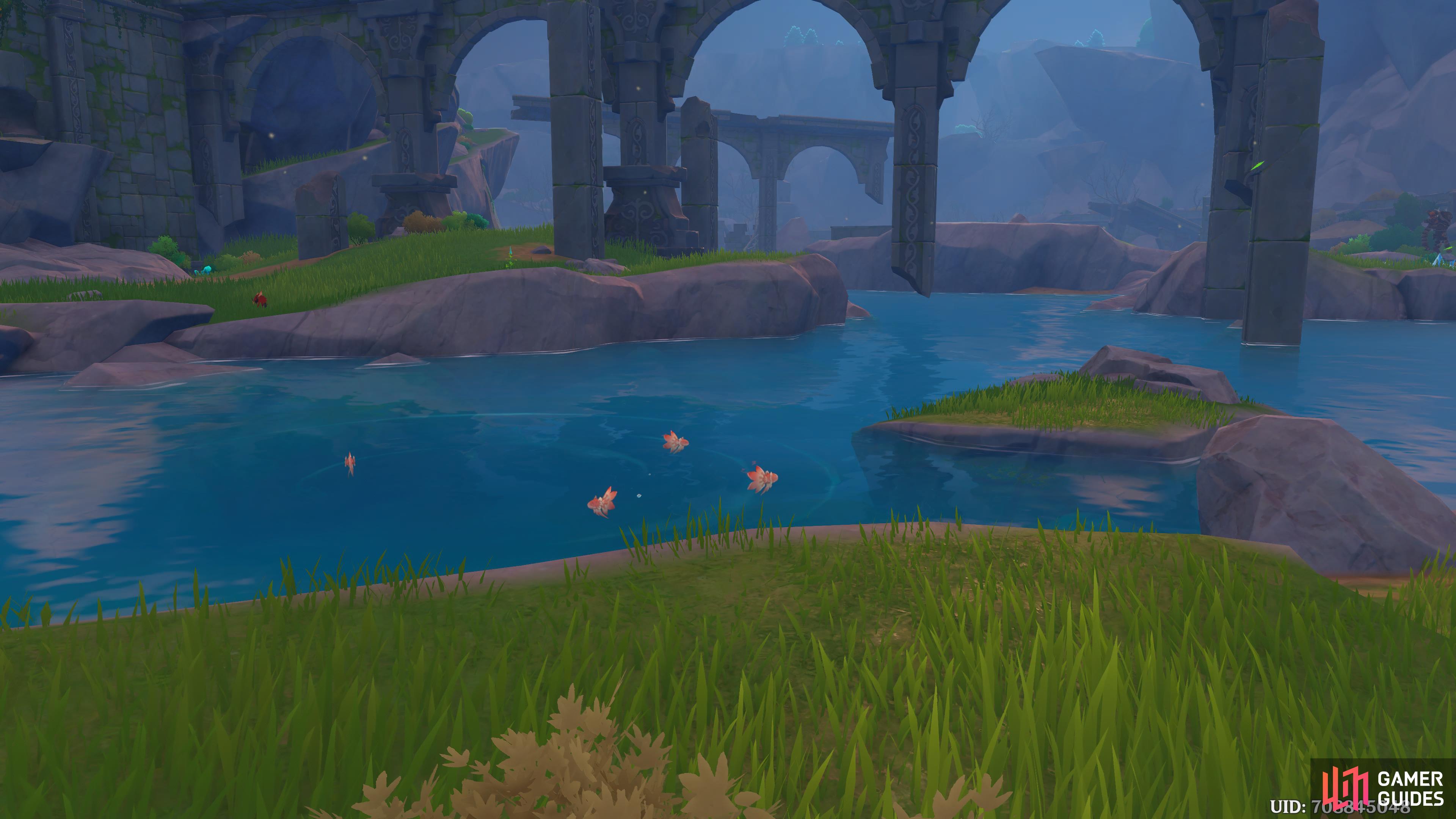 Here is a visual of the South Stormterror's Lair Fishing Point.