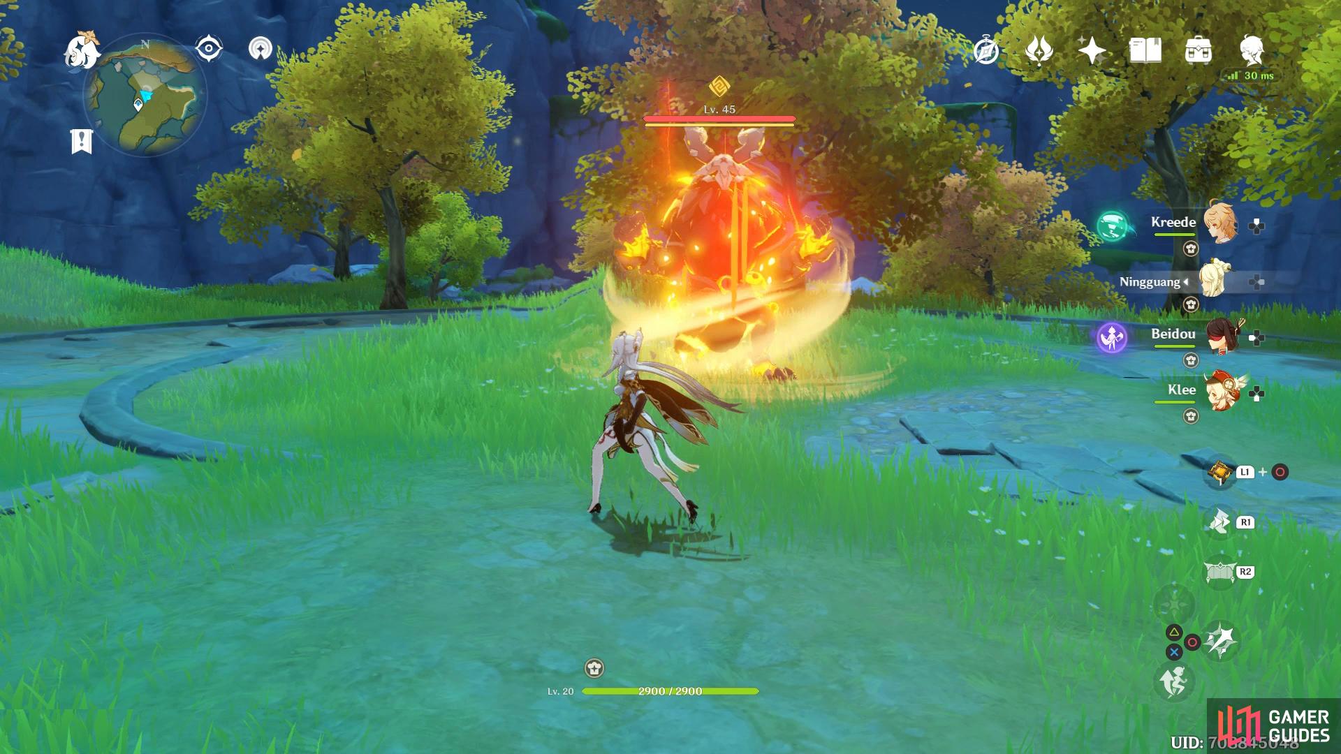The Stonehide Lawachurl will cast a shield on itself when you initiate battle