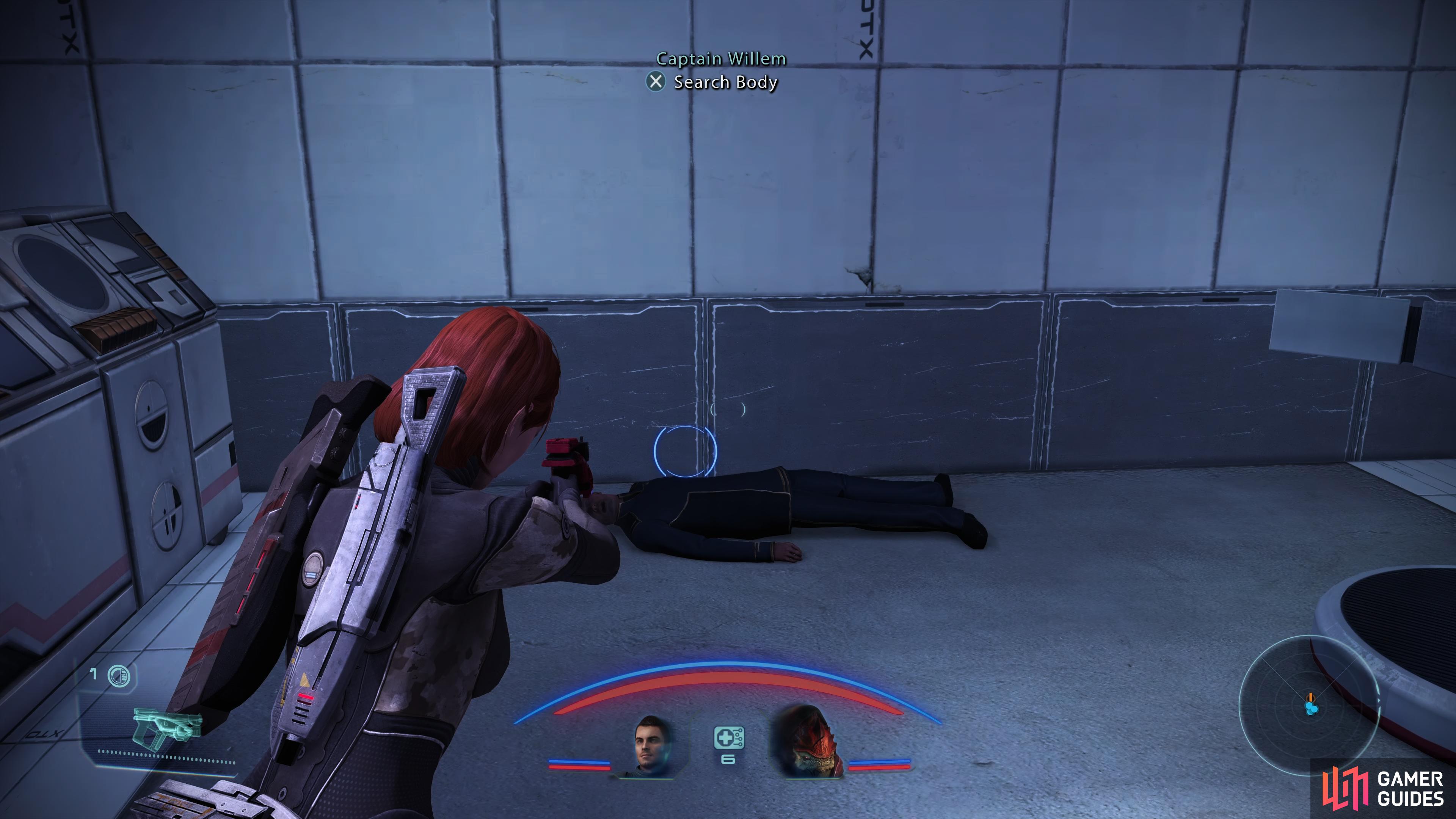 you’ll find Captain Willem’s body in the upstairs room.
