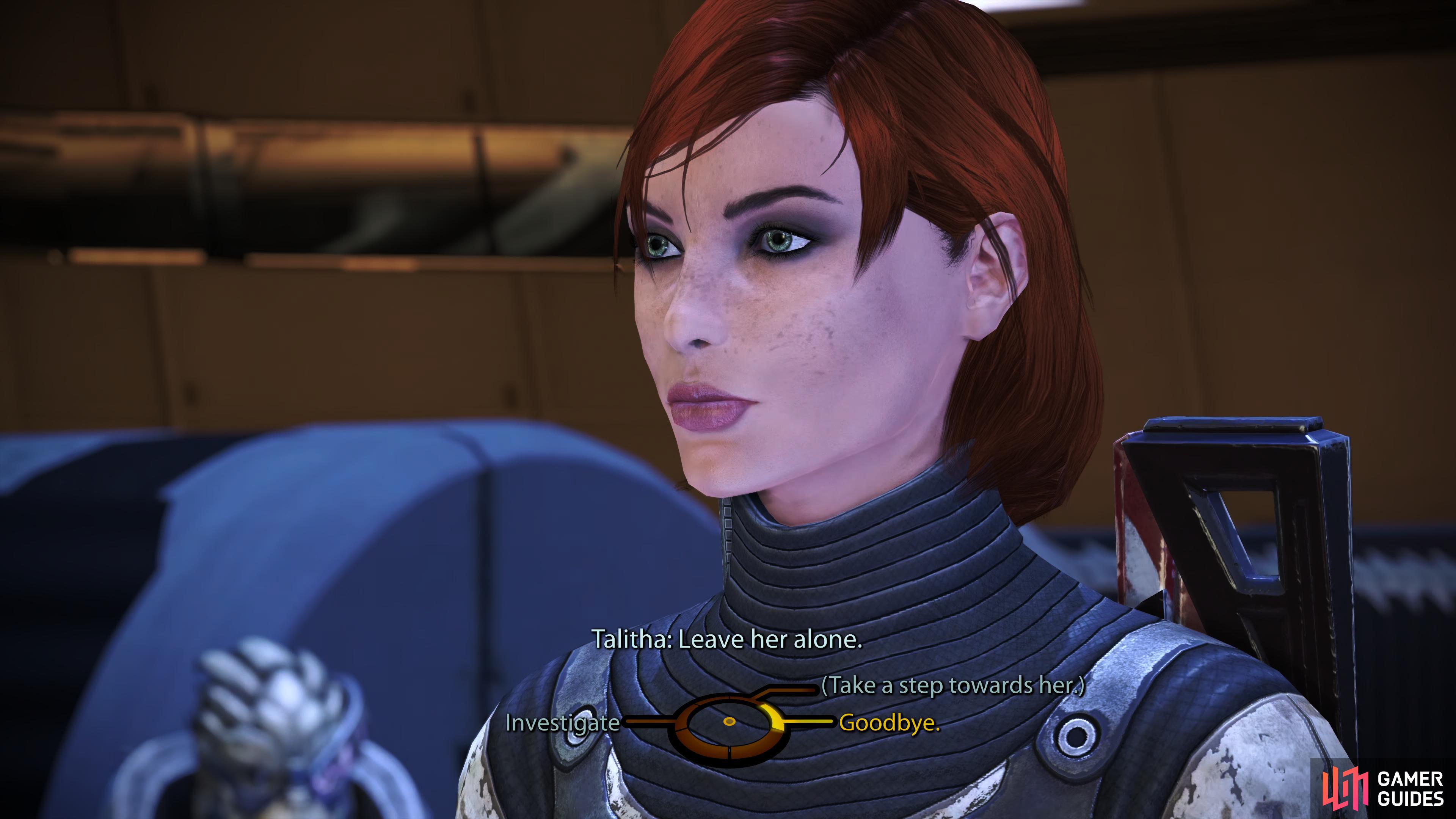 You'll have the option to take a step towards Talitha