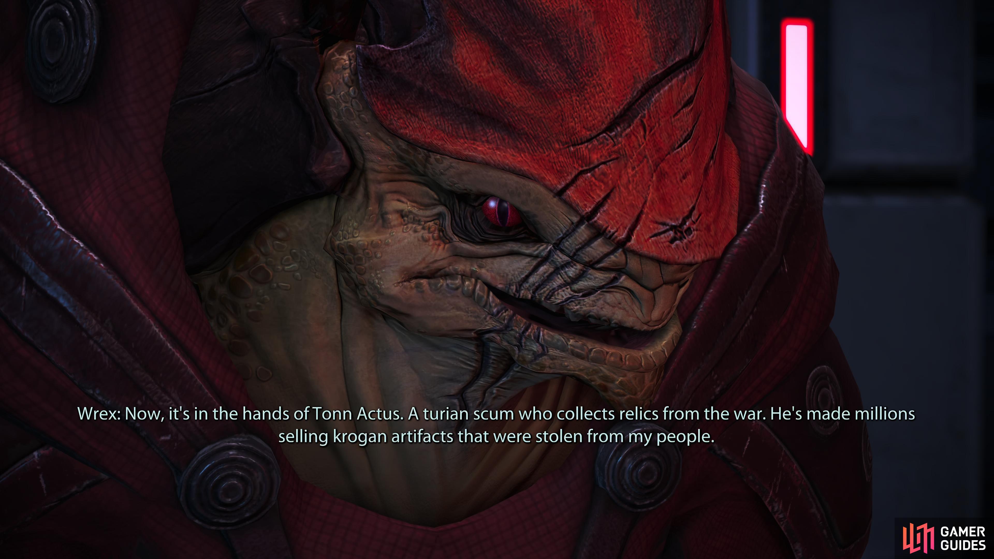 Speak to Wrex on the Normandy to learn about this Assignment
