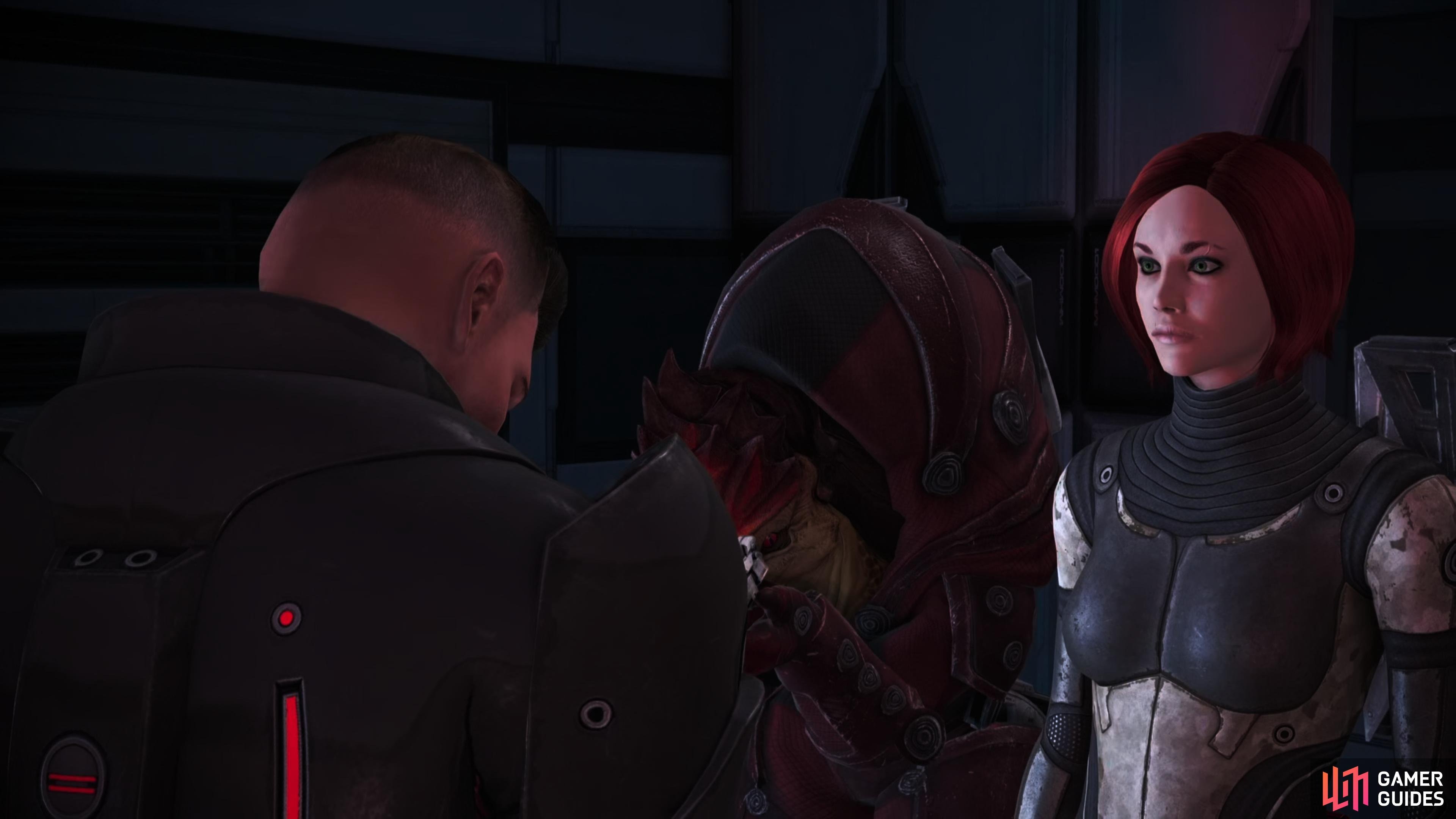 …unless you brought Wrex along, who makes good on his threats.