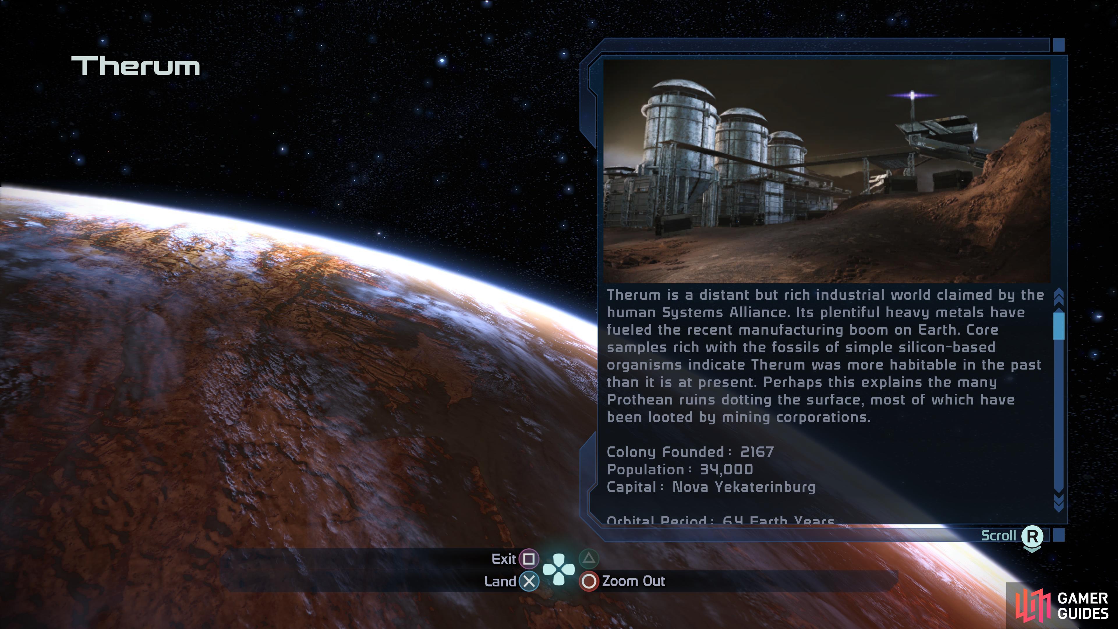 In the Knossos system you'll find Therum, where one of the core missions is located.
