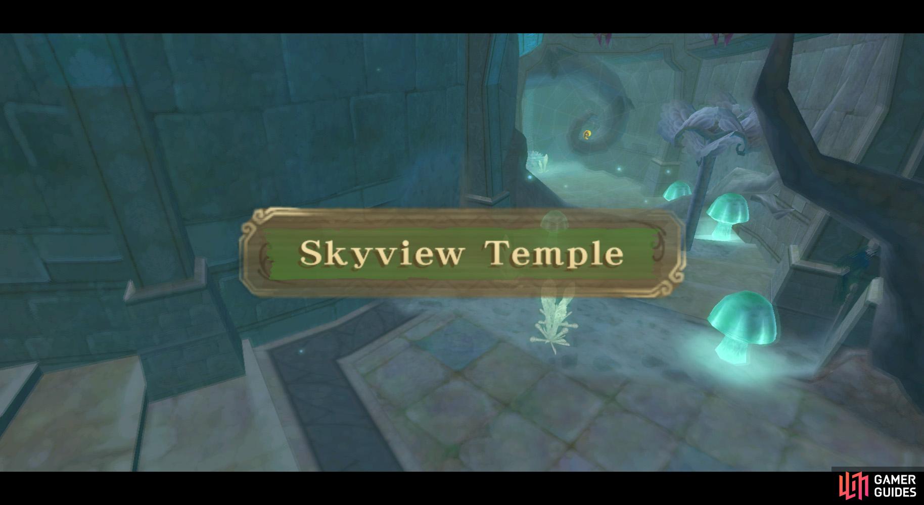 Skyview Temple is, unsurprisingly, forest-themed..