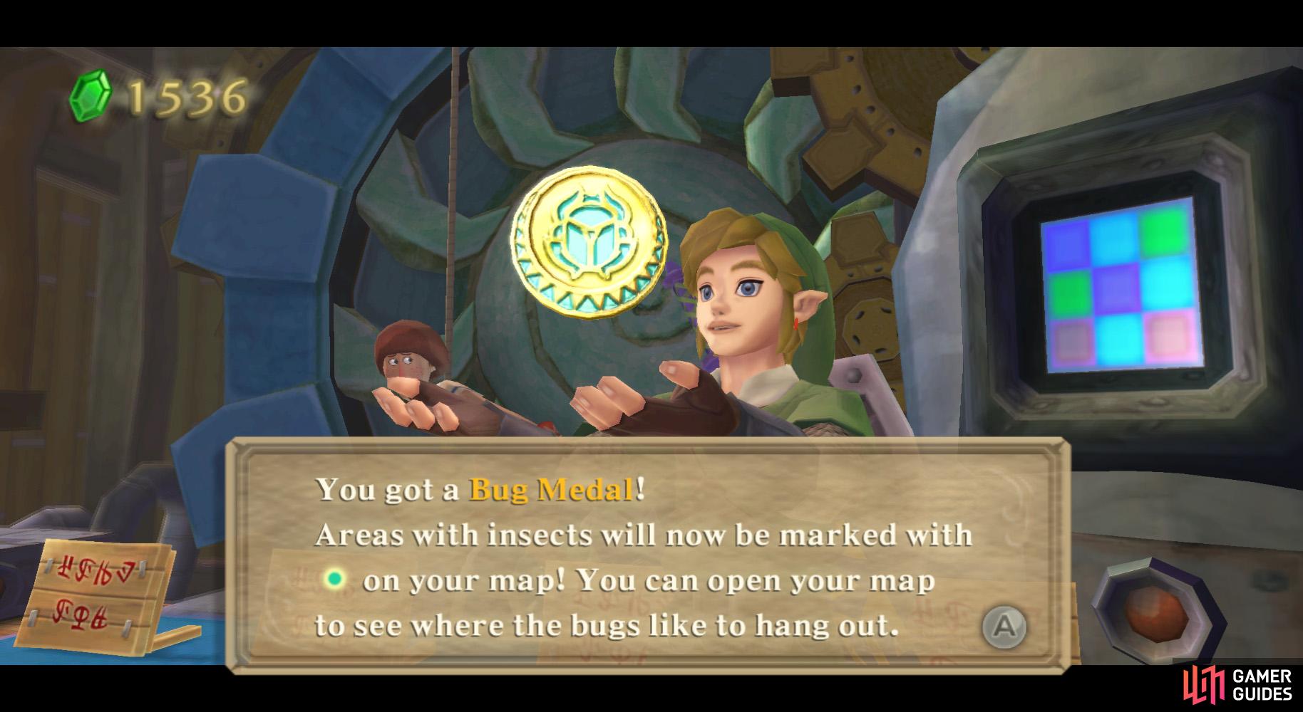 The Bug Medal's one sale in Beedle's Airshop.