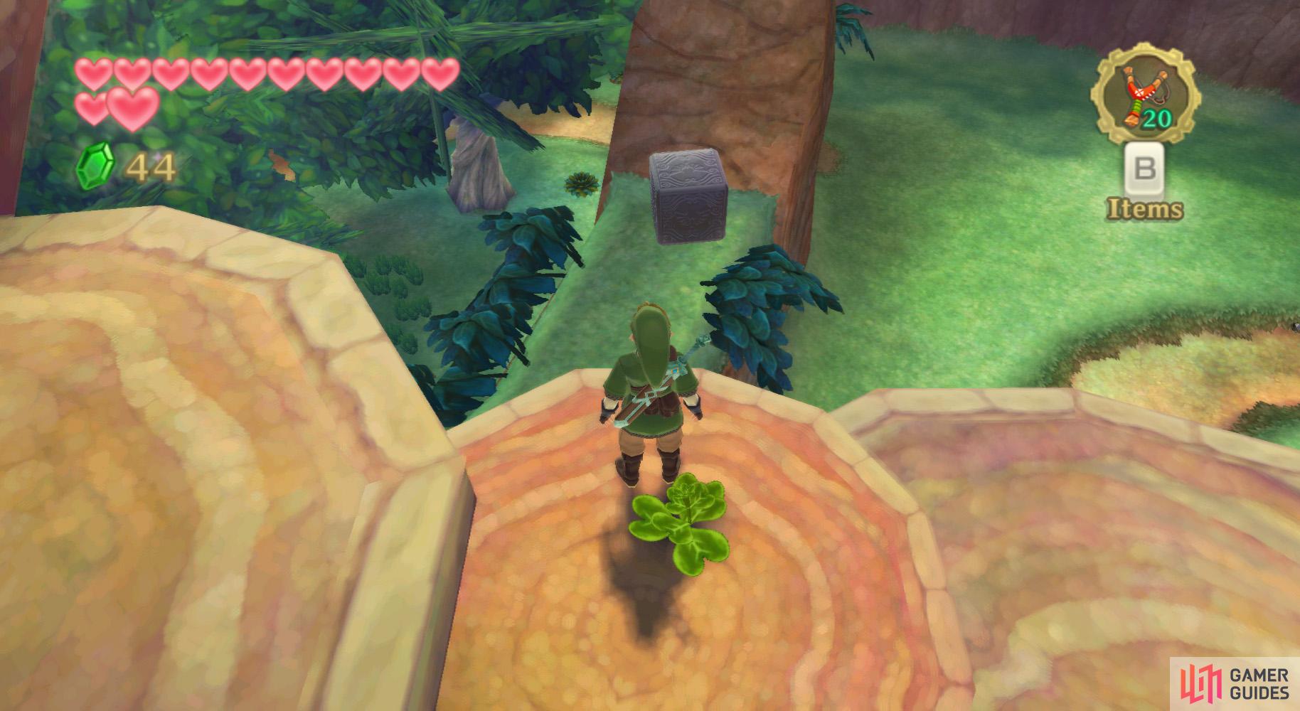 When you can climb the Great Tree, there are three Goddess Cubes within reach…
