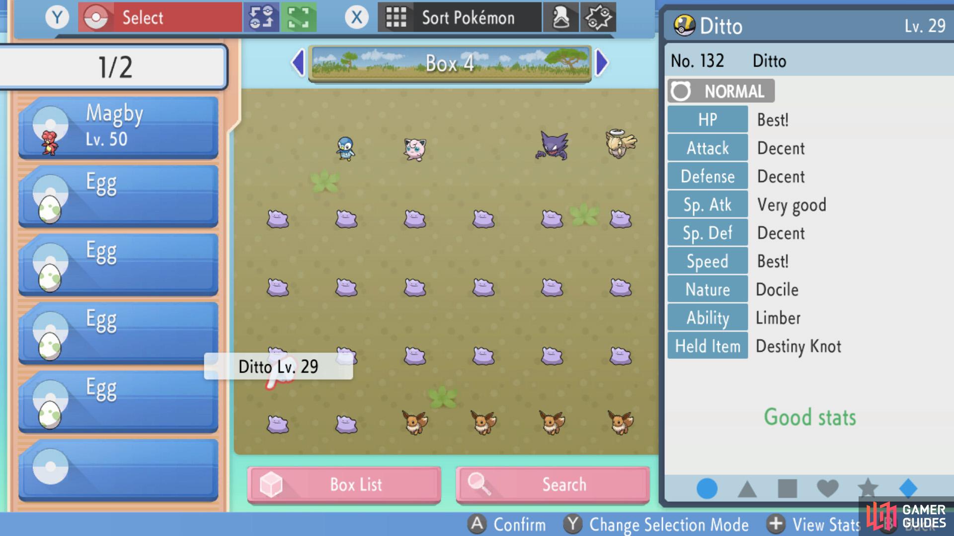 It'll be breeding with a Ditto that has 2 perfect IVs.