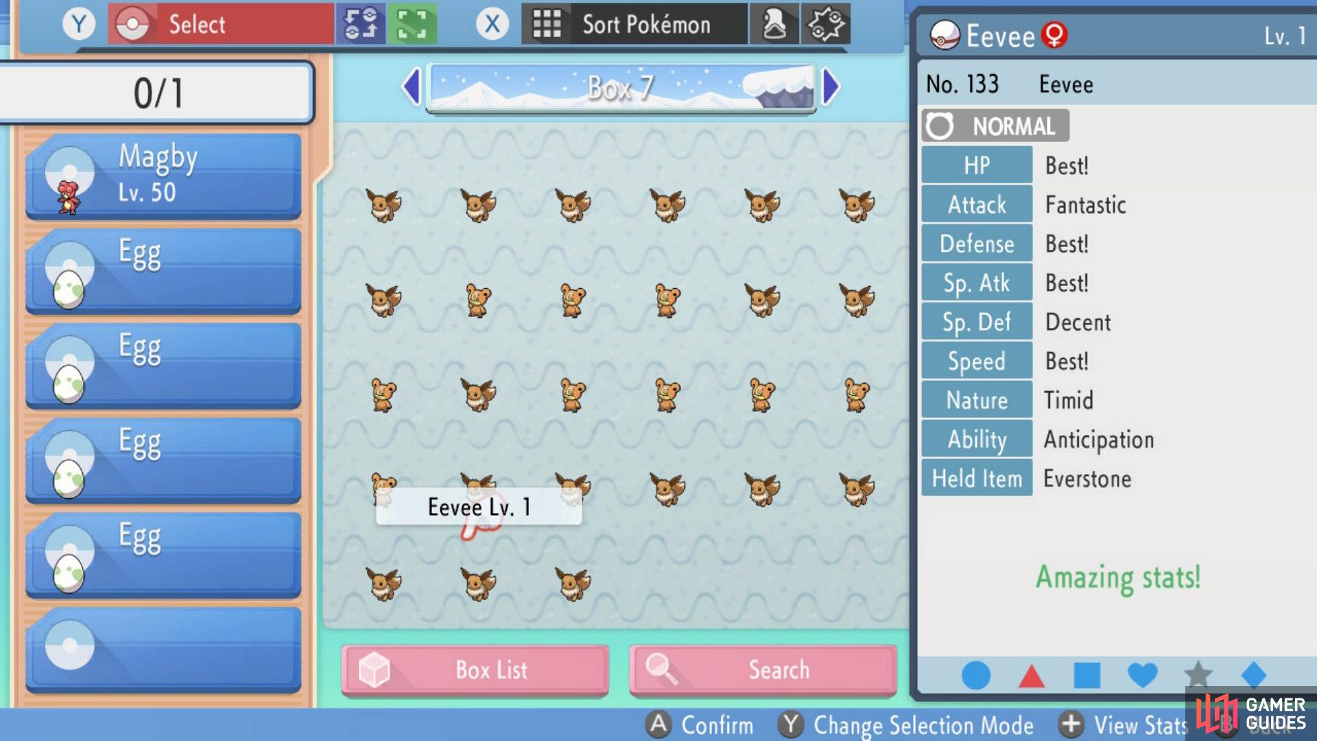 Here's our best female Eevee. Almost there…