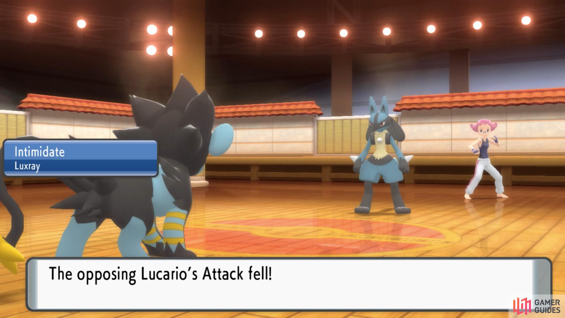 Use any tricks at your disposal to weaken Lucario.