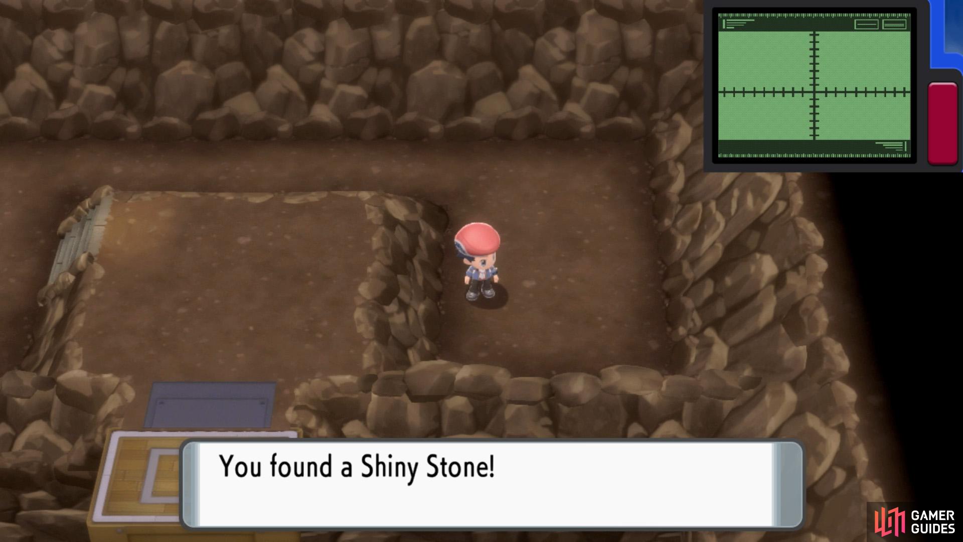 There aren't many Shiny Stones to be found.