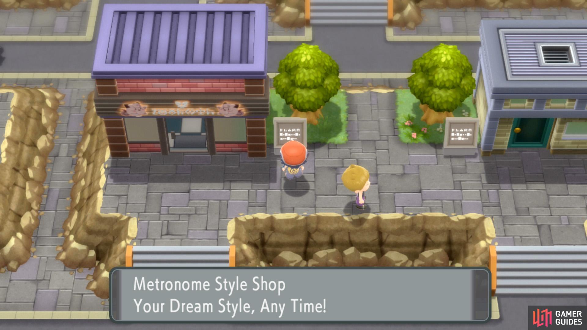 The Metronome Style Shop in Veilstone City.