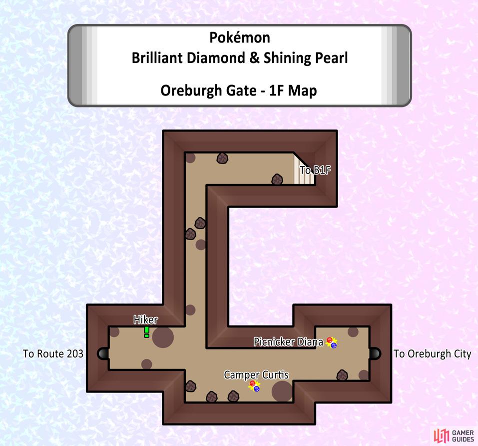 Map of Oreburgh Gate 1F.
