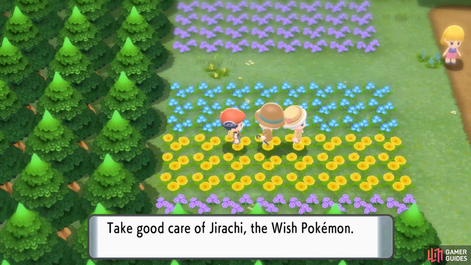 This nice fella will give you Jirachi, a Mythical Pokémon from the Hoenn region.