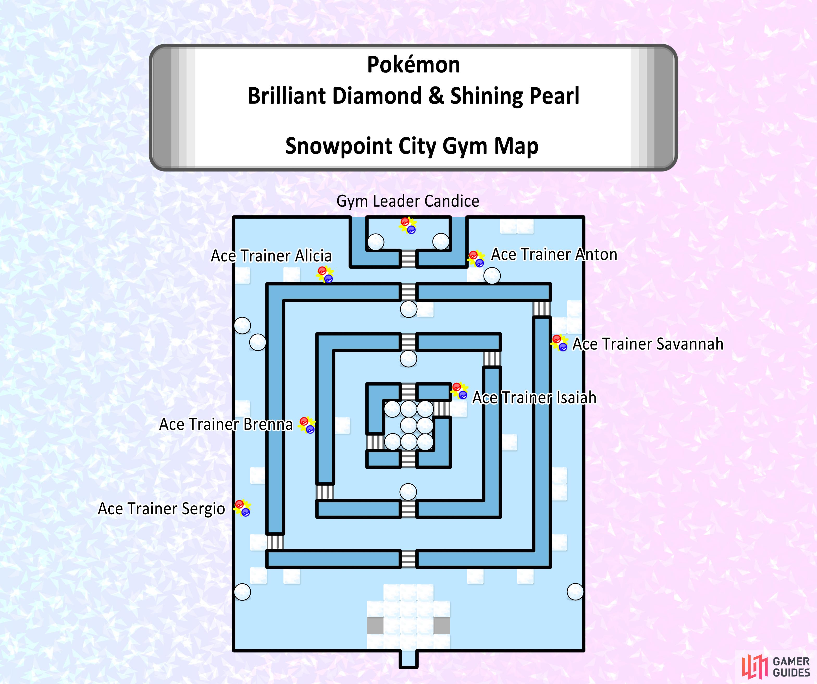 Pokémon Diamond (Detonado - Parte 19) - O PUZZLE do GINÁSIO de SNOWPOINT 