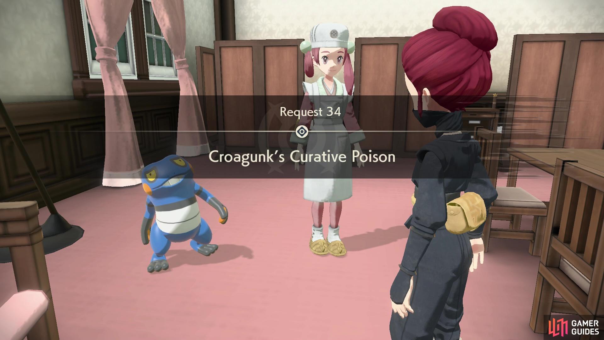 Request 34: Croagunk's Curative Poison.