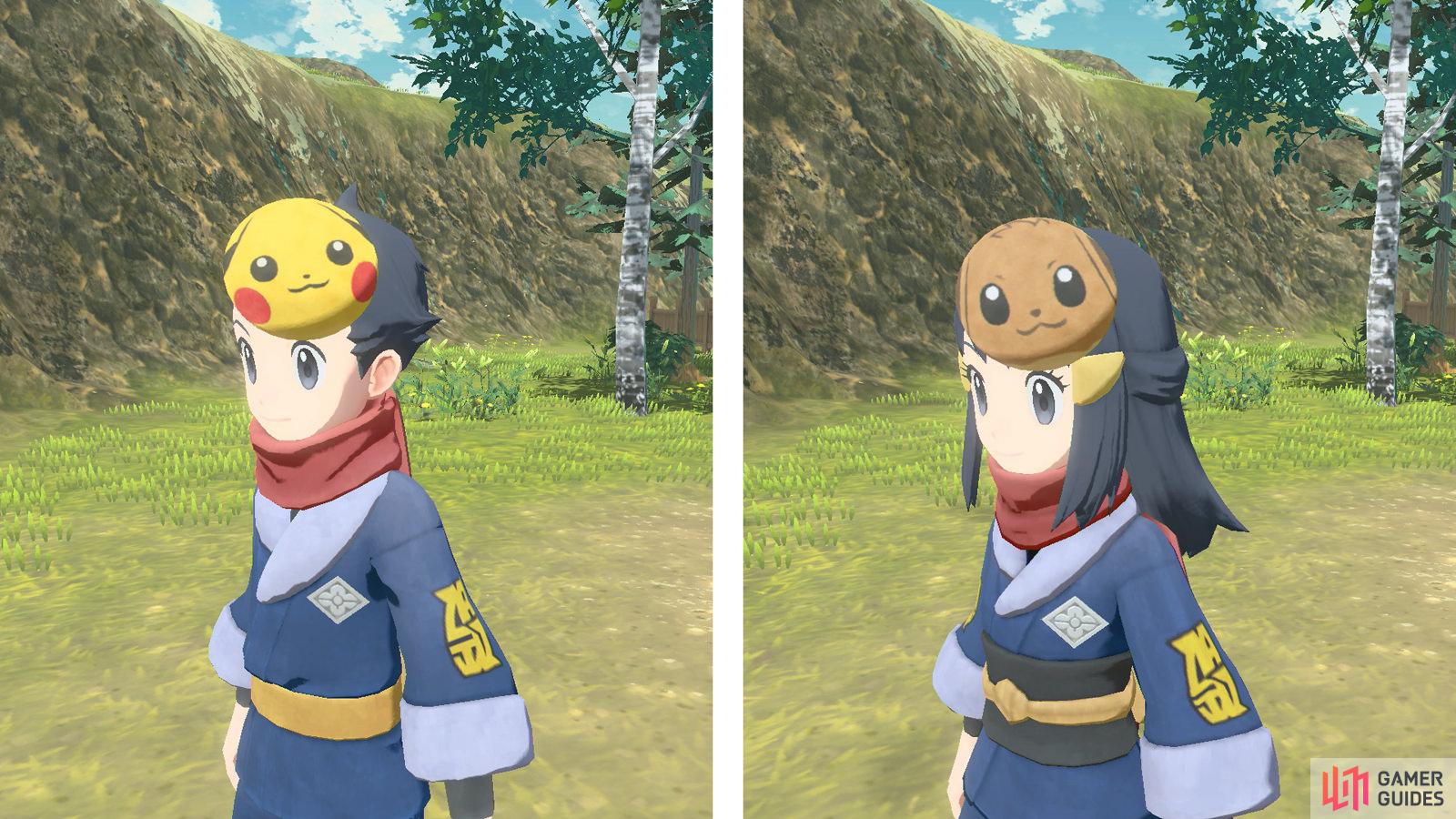 Let's Go exclusive masks for your character (Credit: The Pokémon Company).