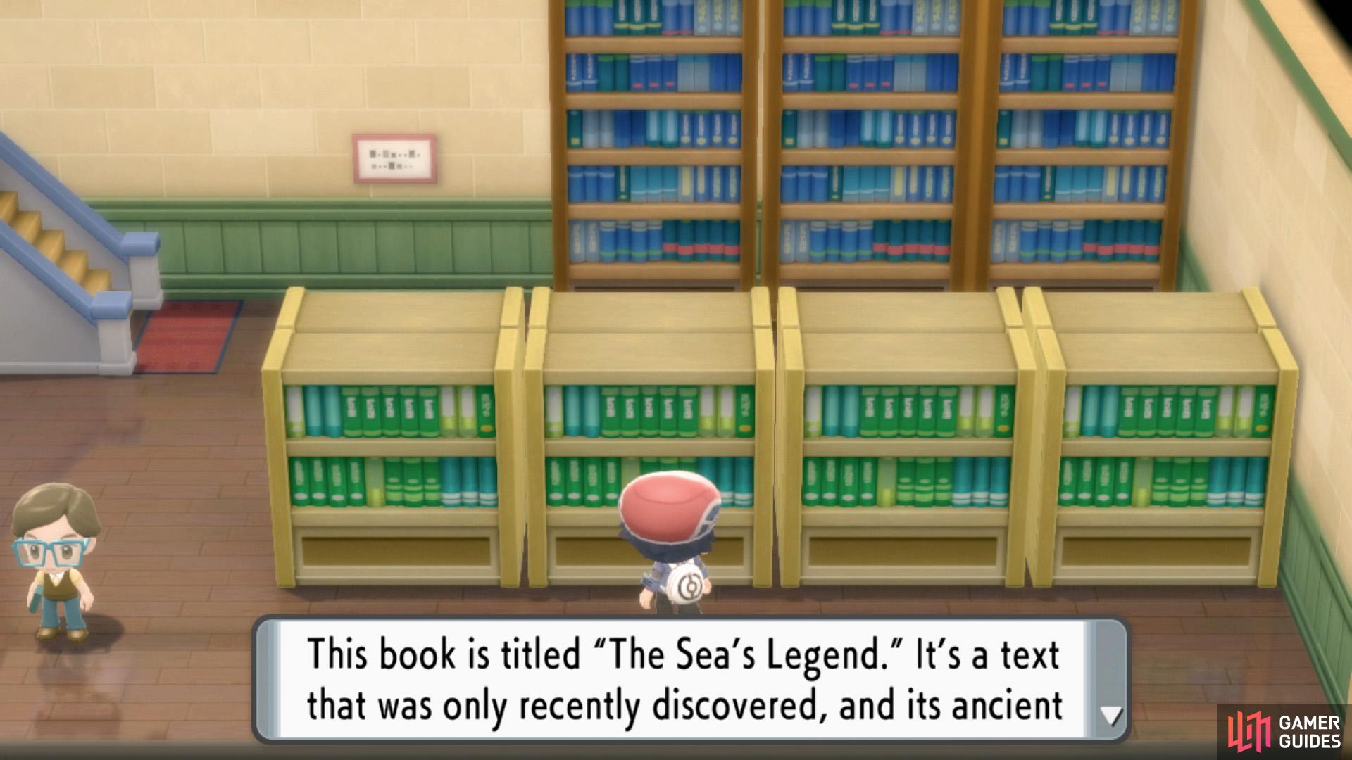 "The Sea's Legend" is only found in modern day Sinnoh.