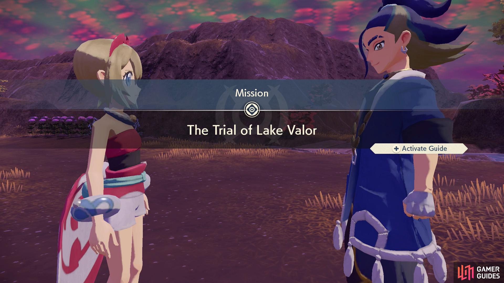 This mission will lead you to Lake Valor.