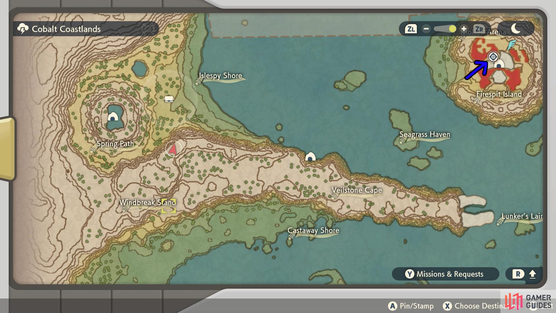 Mission 22: The Plate of Firespit Island - Missions - Story Walkthrough, Pokémon Legends: Arceus