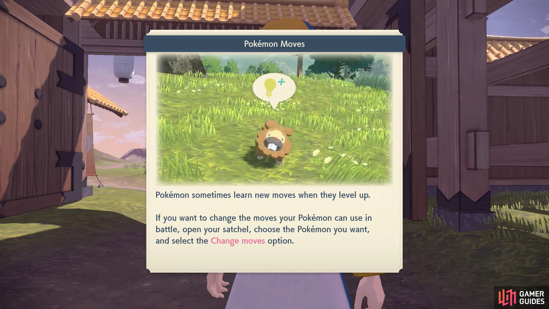 When a Pokémon learns a new move, it'll be added to its move list, which you can access via "Change Moves".