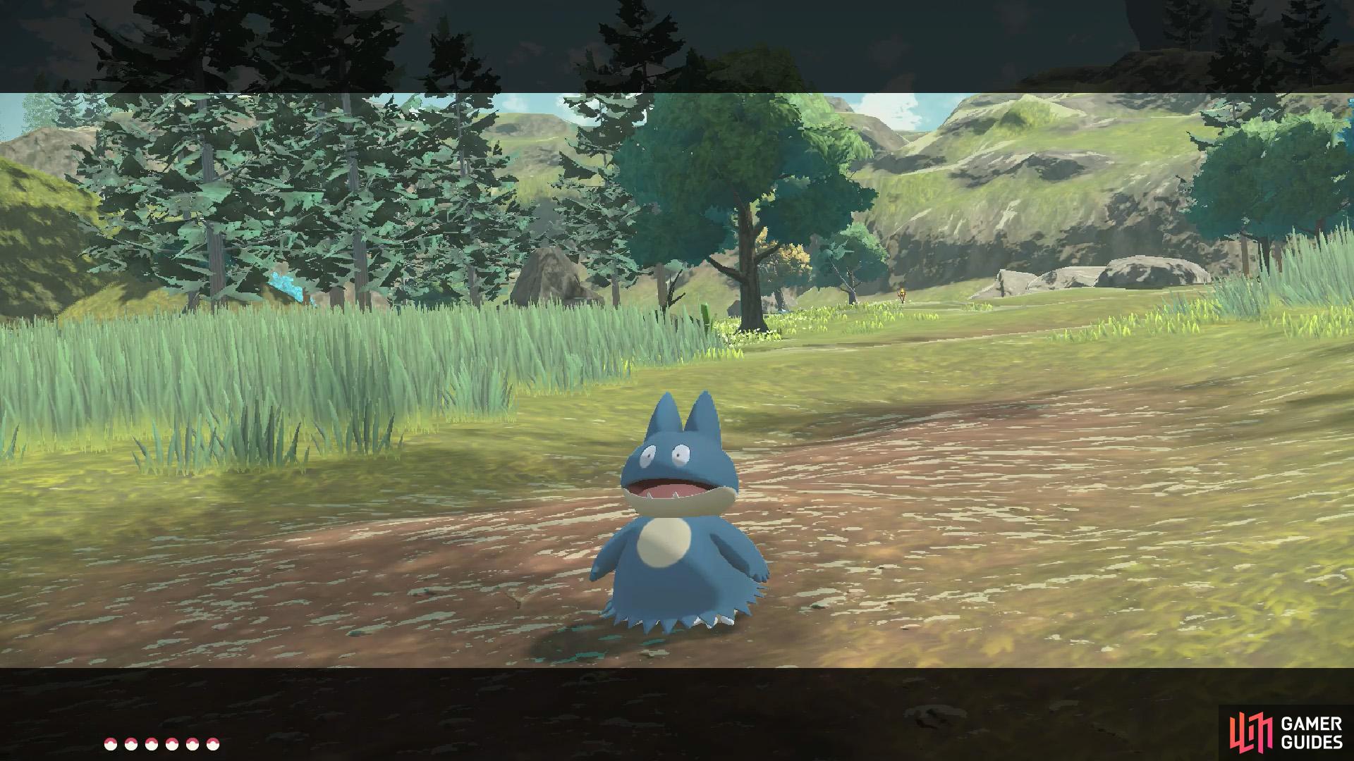 Mai's partner is Munchlax, a baby Snorlax.